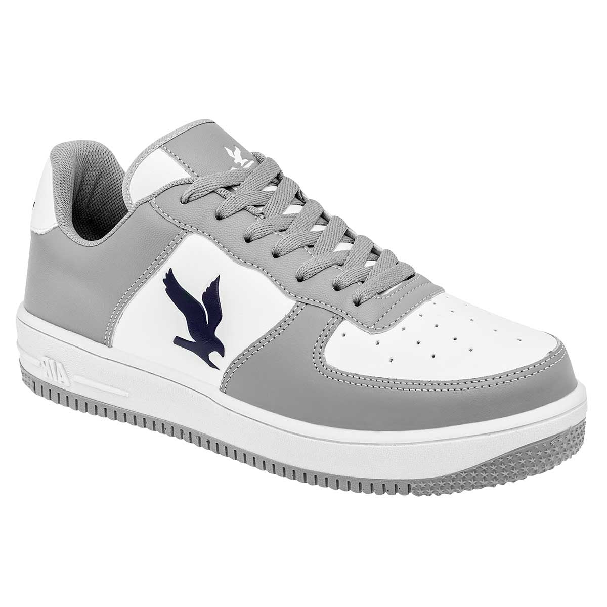 Tenis tipo Deportivo Exterior Piel sintética Color Gris Para Mujer De American Fire