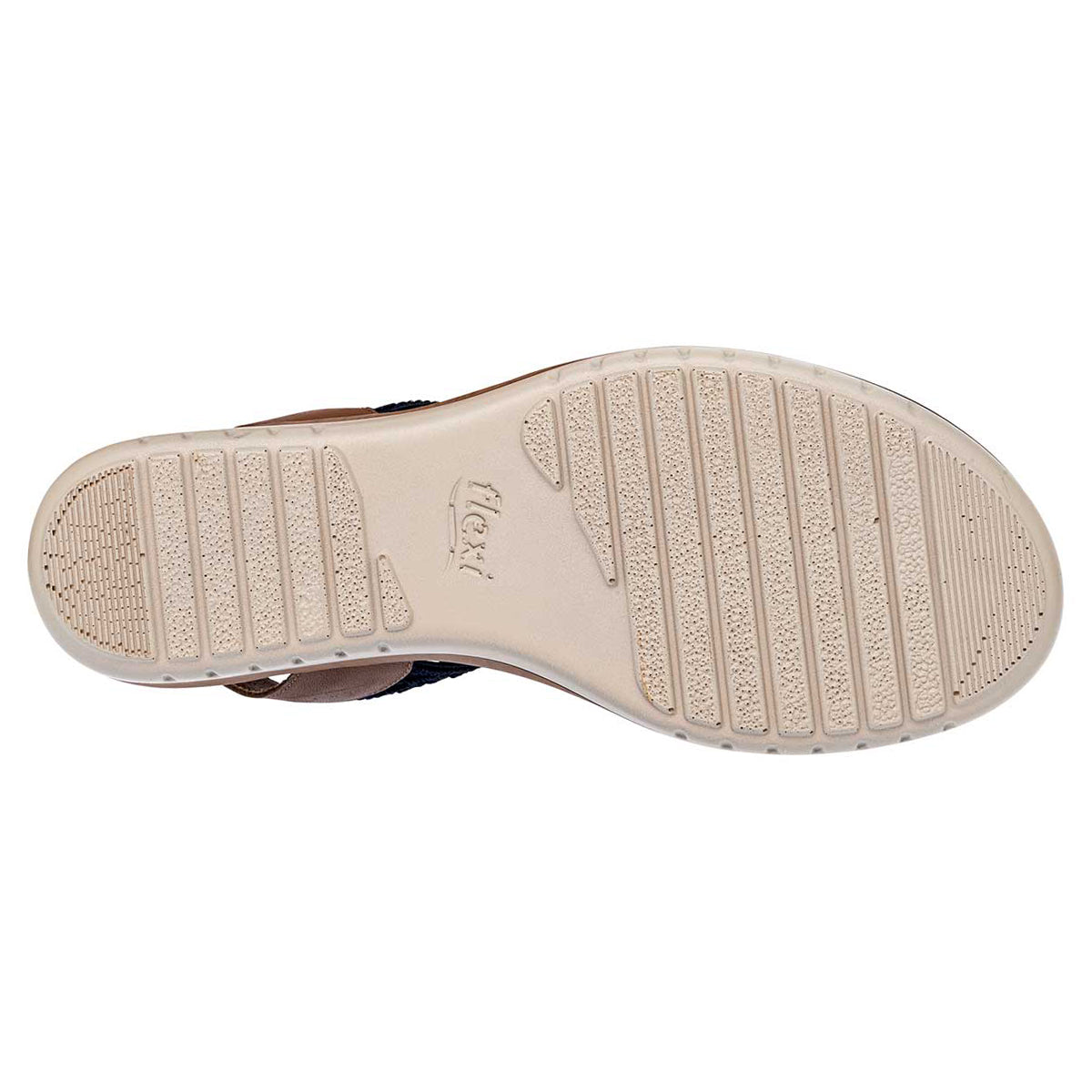 Sandalias con plataforma Exterior Piel Color Camel Para Mujer De FLEXI