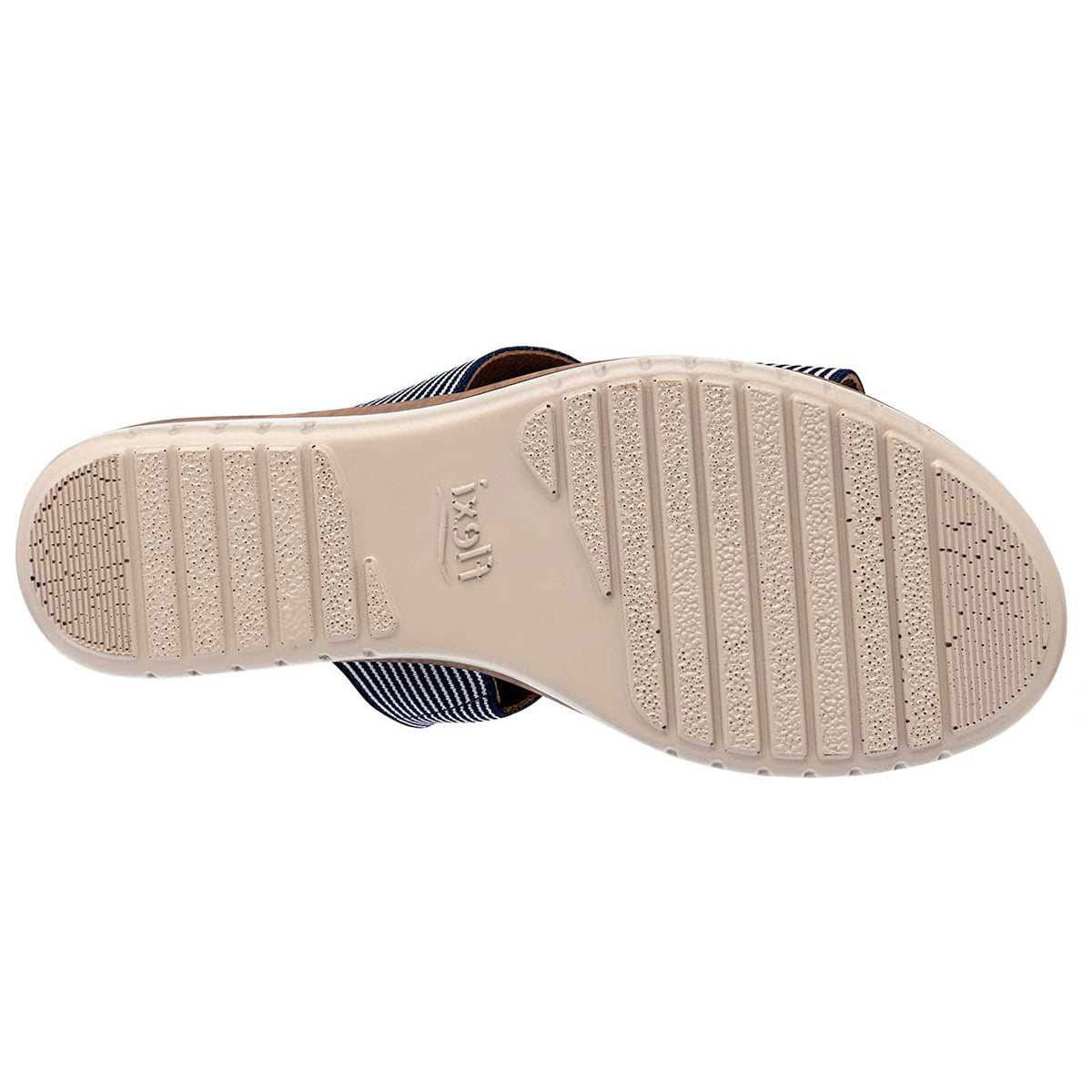 Sandalias con plataforma Exterior Textil Color Marino Con Blanco Para Mujer De FLEXI