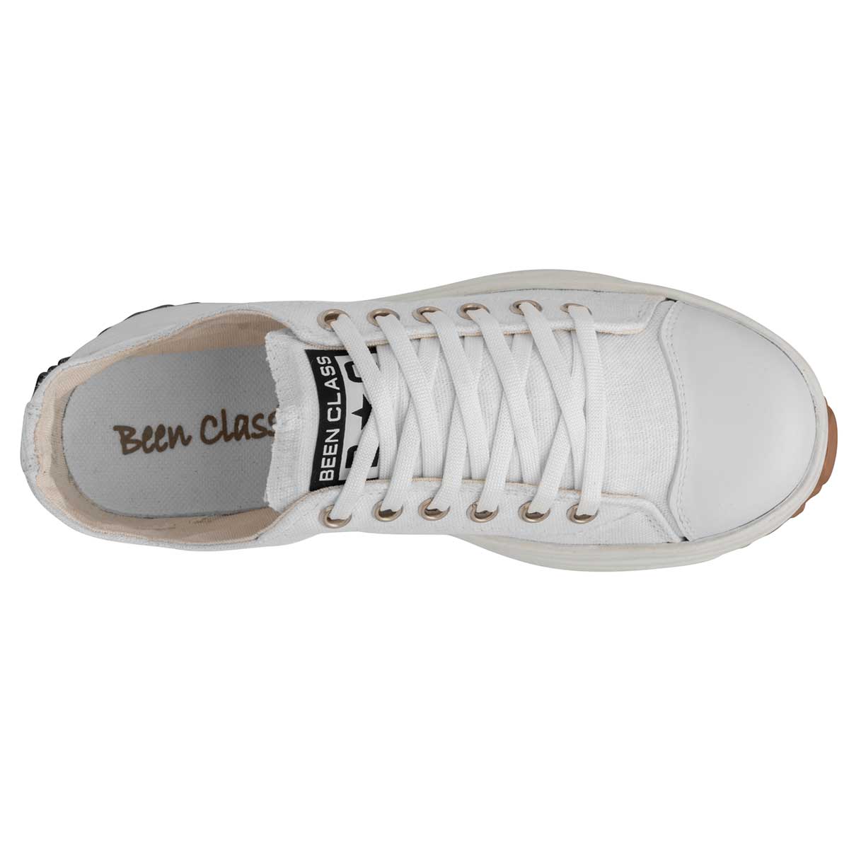 Tenis tipo Deportivo Exterior Textil Color Blanco Para Mujer De Been Class