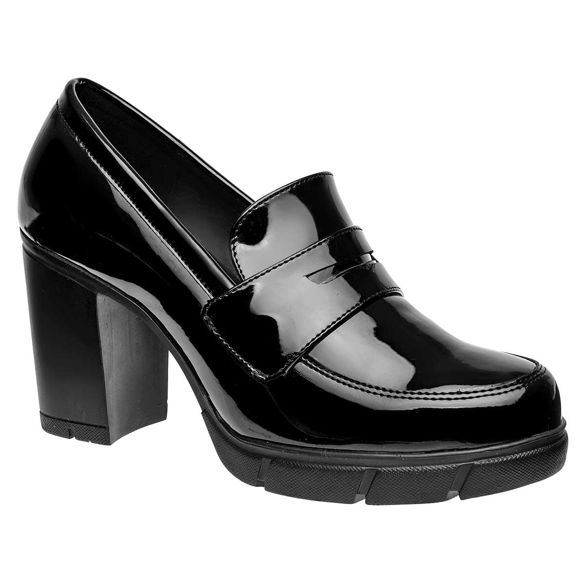 Zapato Mary Jane Exterior Sintético Color Negro De Charol Para Mujer De RBCOLLECTION