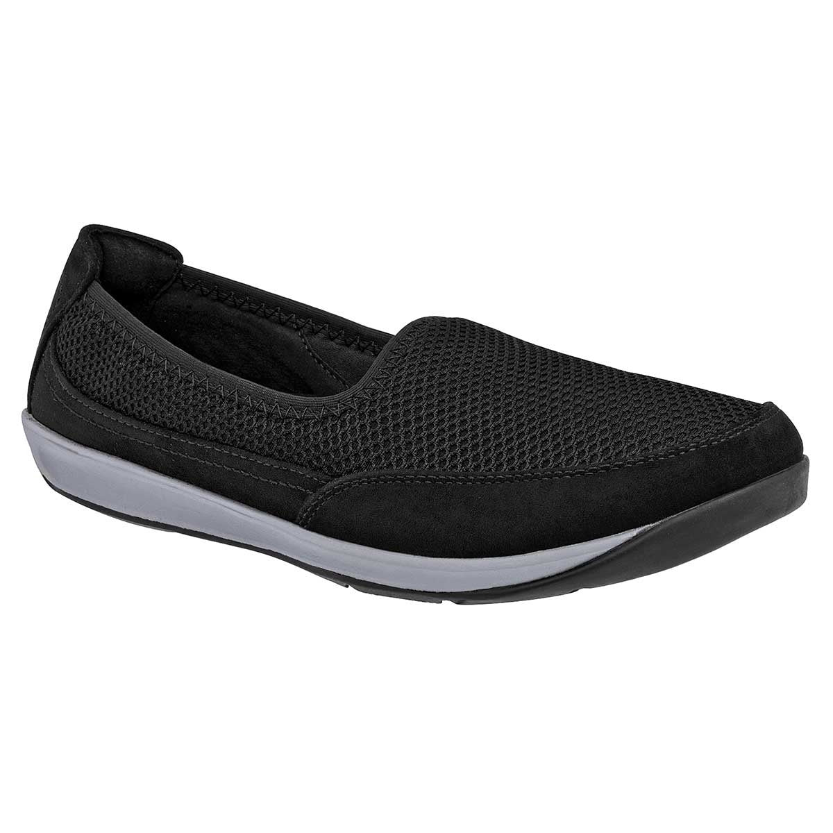 Zapato Confort Exterior Textil Color Negro Para Mujer De Flexi