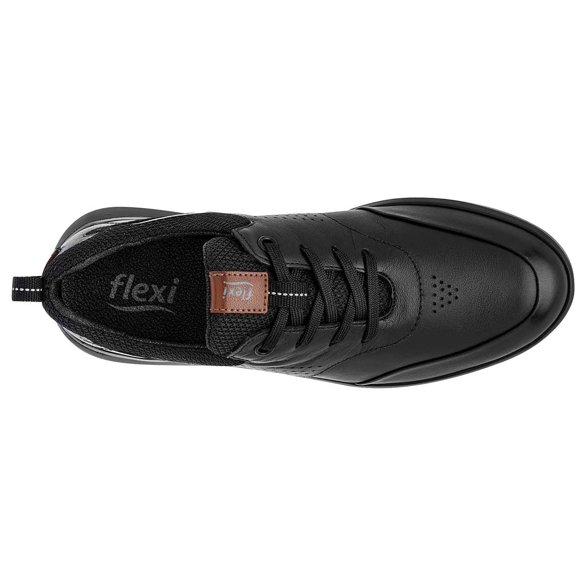 Con cordones Exterior Piel Color Negro Para Mujer  De Flexi