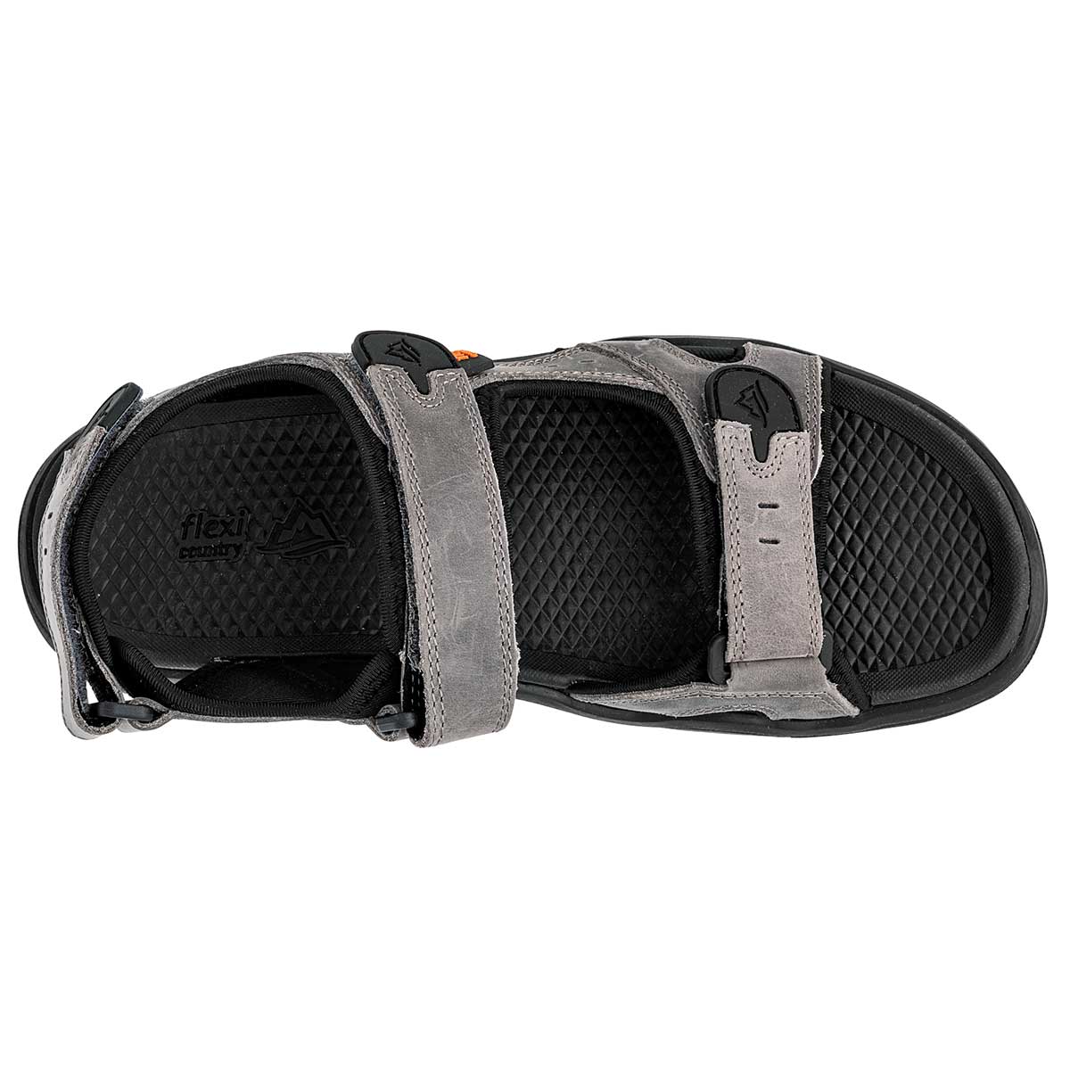 Sandalias de piso Exterior Piel Color Gris Para Hombre De Flexi