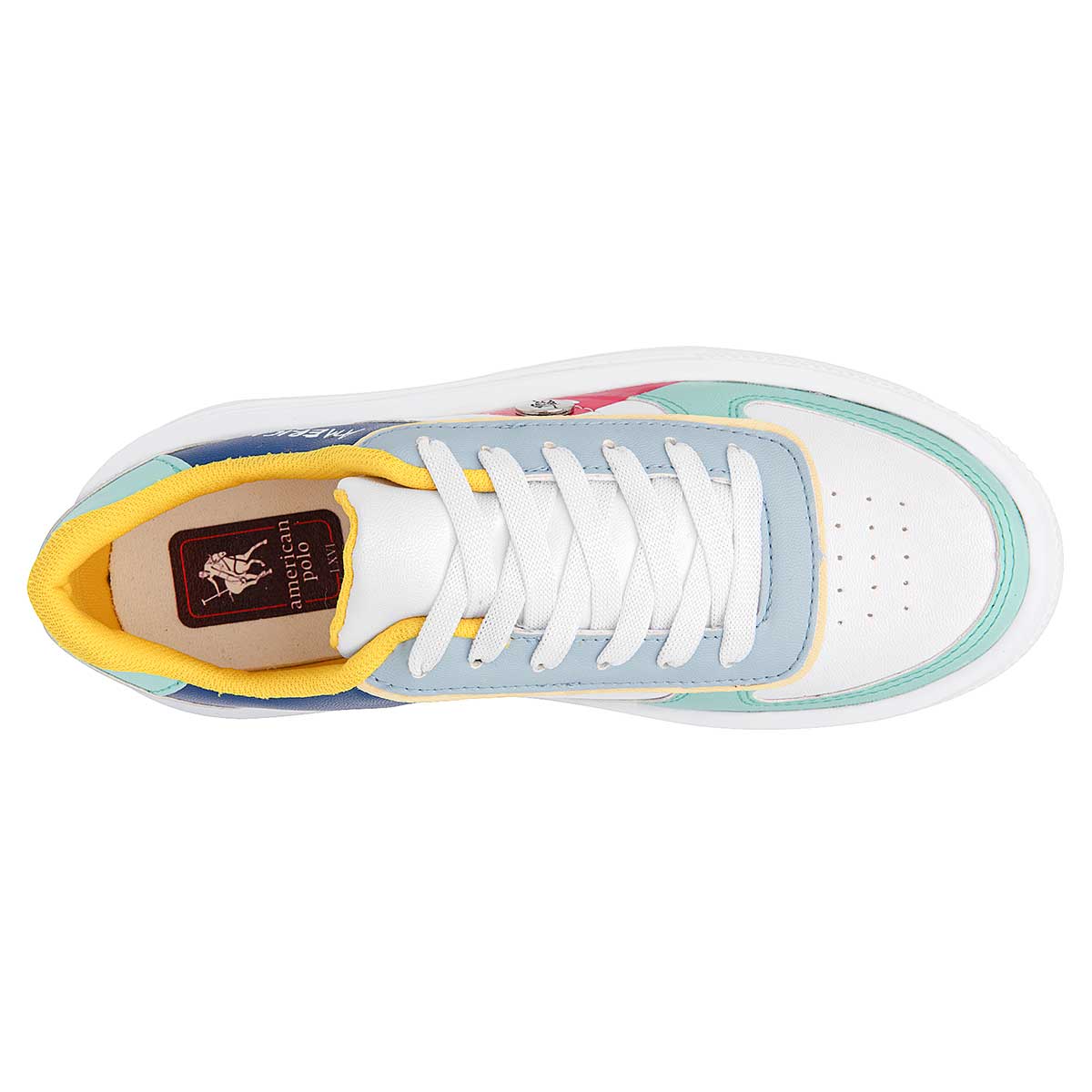 Tenis tipo Deportivo Exterior Sintético Color Blanco Para Mujer De American Polo