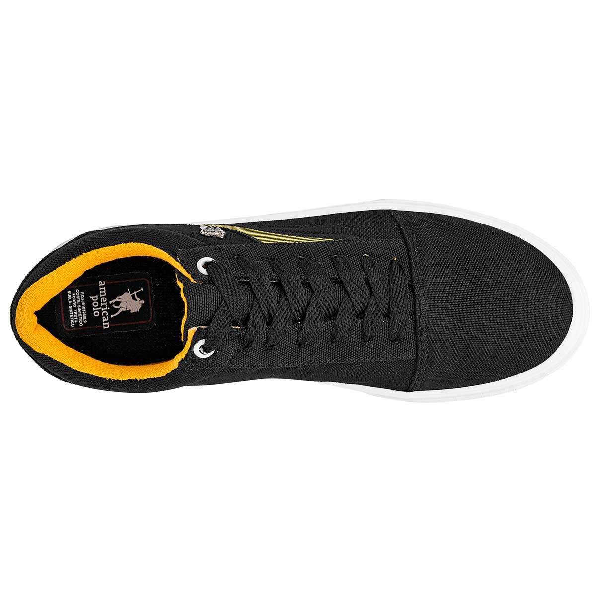 Tenis para skate Exterior Textil Color Negro Para Hombre De American Polo