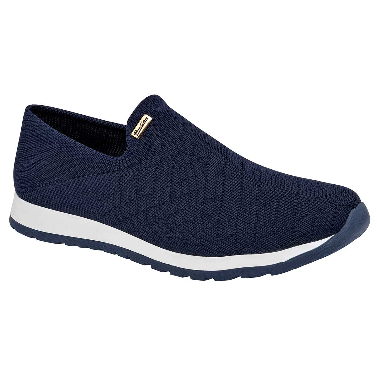 Zapato Confort Exterior Textil Color Marino Para Mujer De Been Class