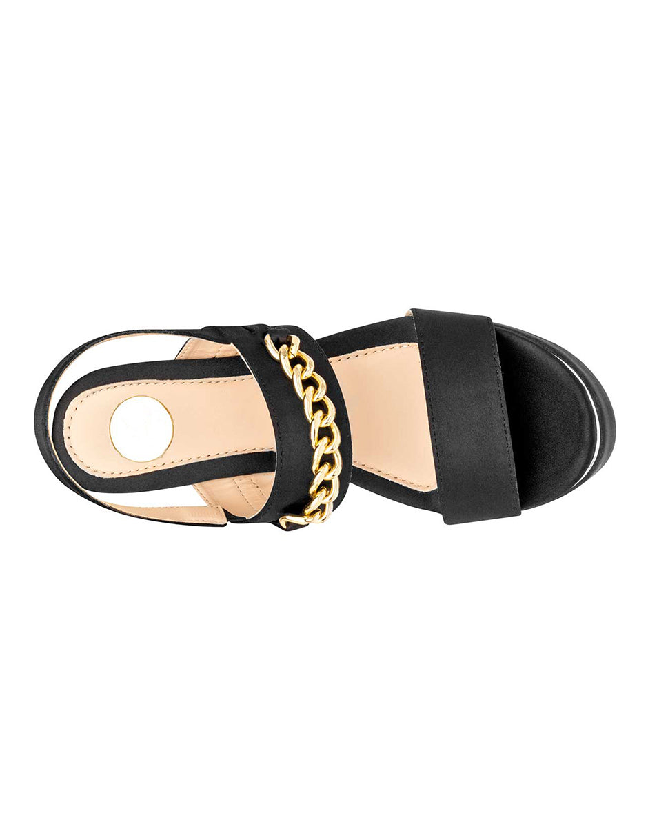 Sandalias con plataforma Exterior Piel sintética Color Negro Para Mujer De RBCOLLECTION