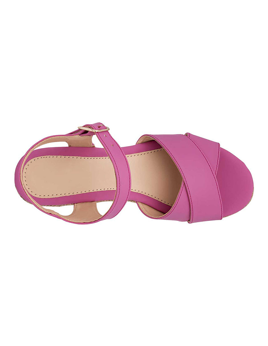 Sandalias con plataforma Exterior Piel sintética Color Rosa Para Mujer De RBCOLLECTION