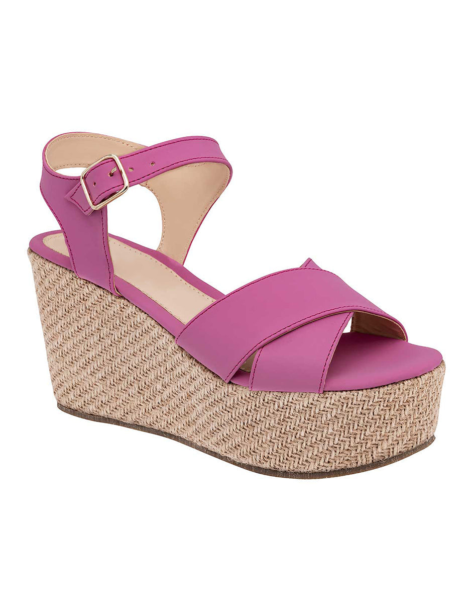 Sandalias con plataforma Exterior Piel sintética Color Rosa Para Mujer De RBCOLLECTION