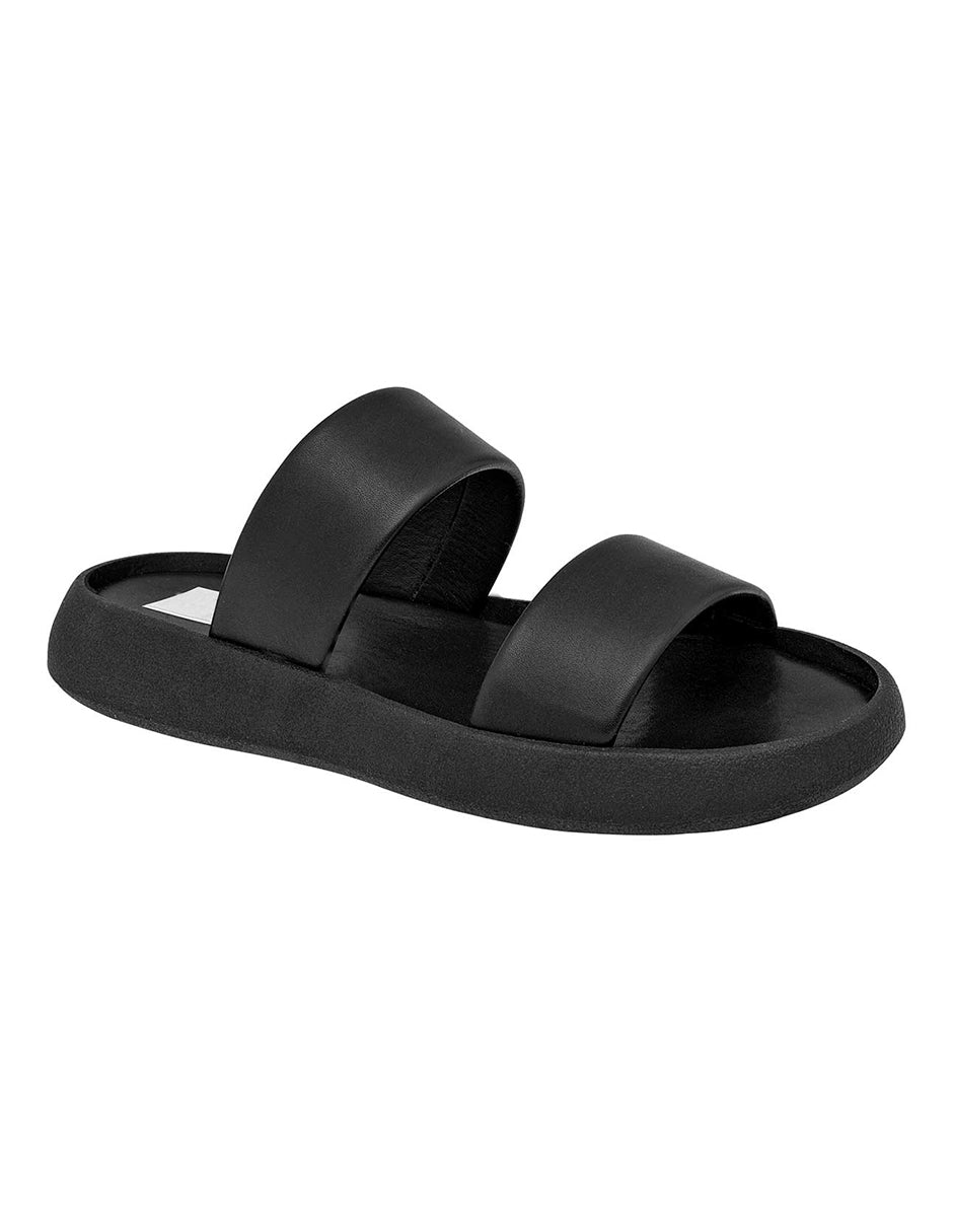 Sandalias clásicas Exterior Piel sintética Color Negro Para Mujer De RBBASICS