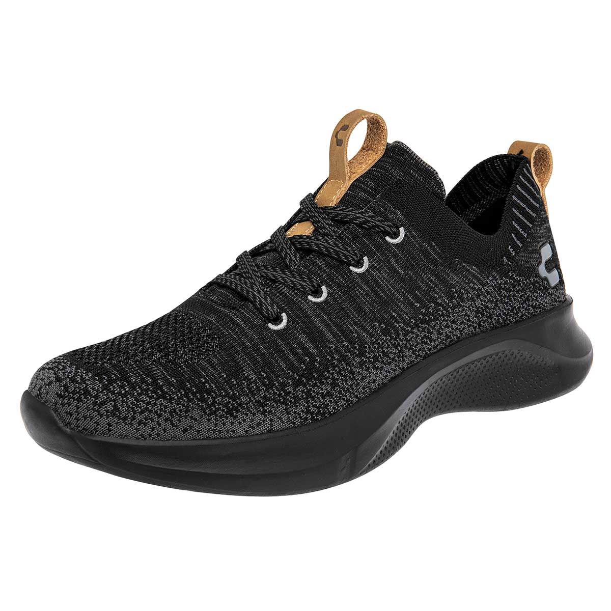 Tenis Tipo deportivo Exterior Textil Color Negro Con Gris Para Hombre De Charly