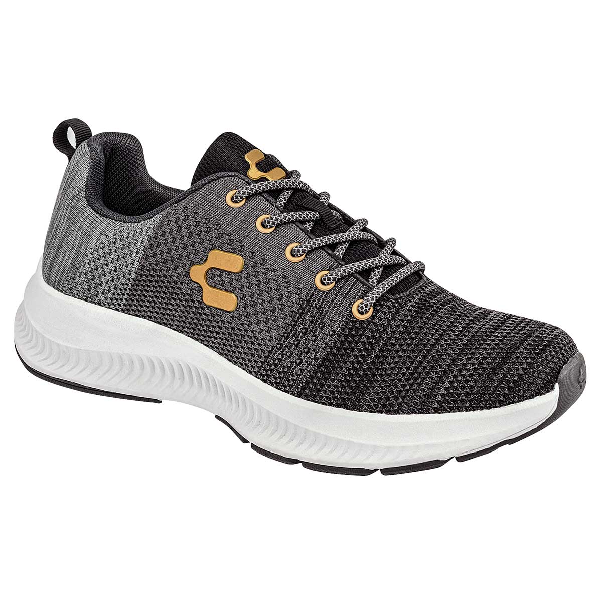 Tenis Tipo deportivo Exterior Textil Color Negro Con Gris Para Hombre De Charly