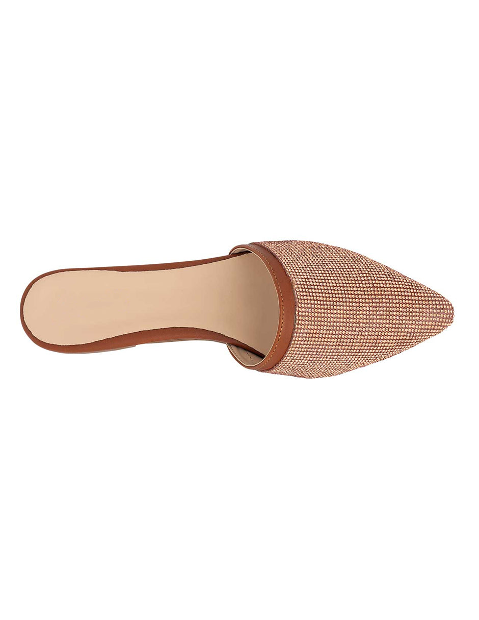 Flats clásicas Exterior Sintético Color Camel Para Mujer De RBCOLLECTION