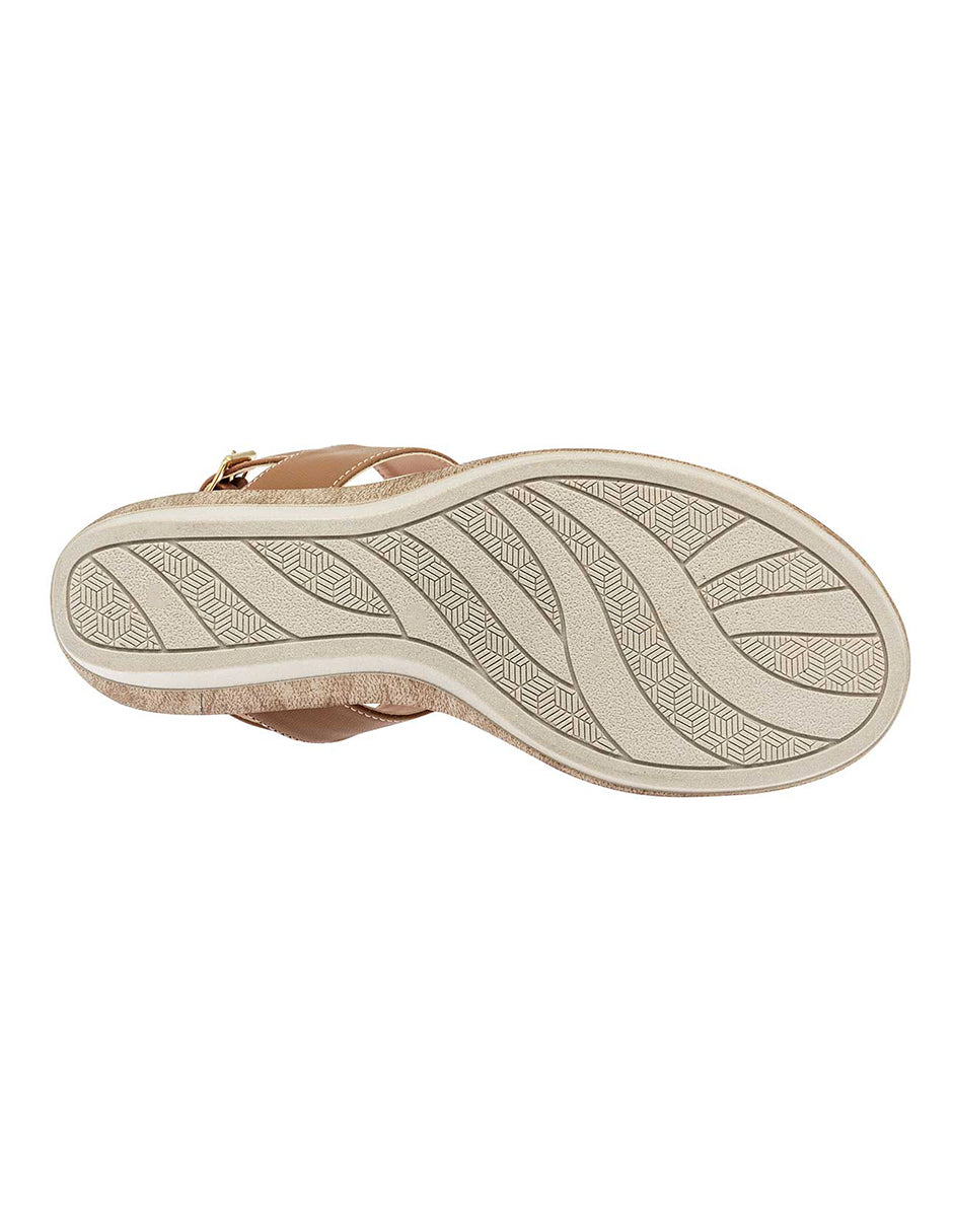 Sandalias con plataforma Exterior Piel sintética Color Camel Para Mujer De RBCOLLECTION