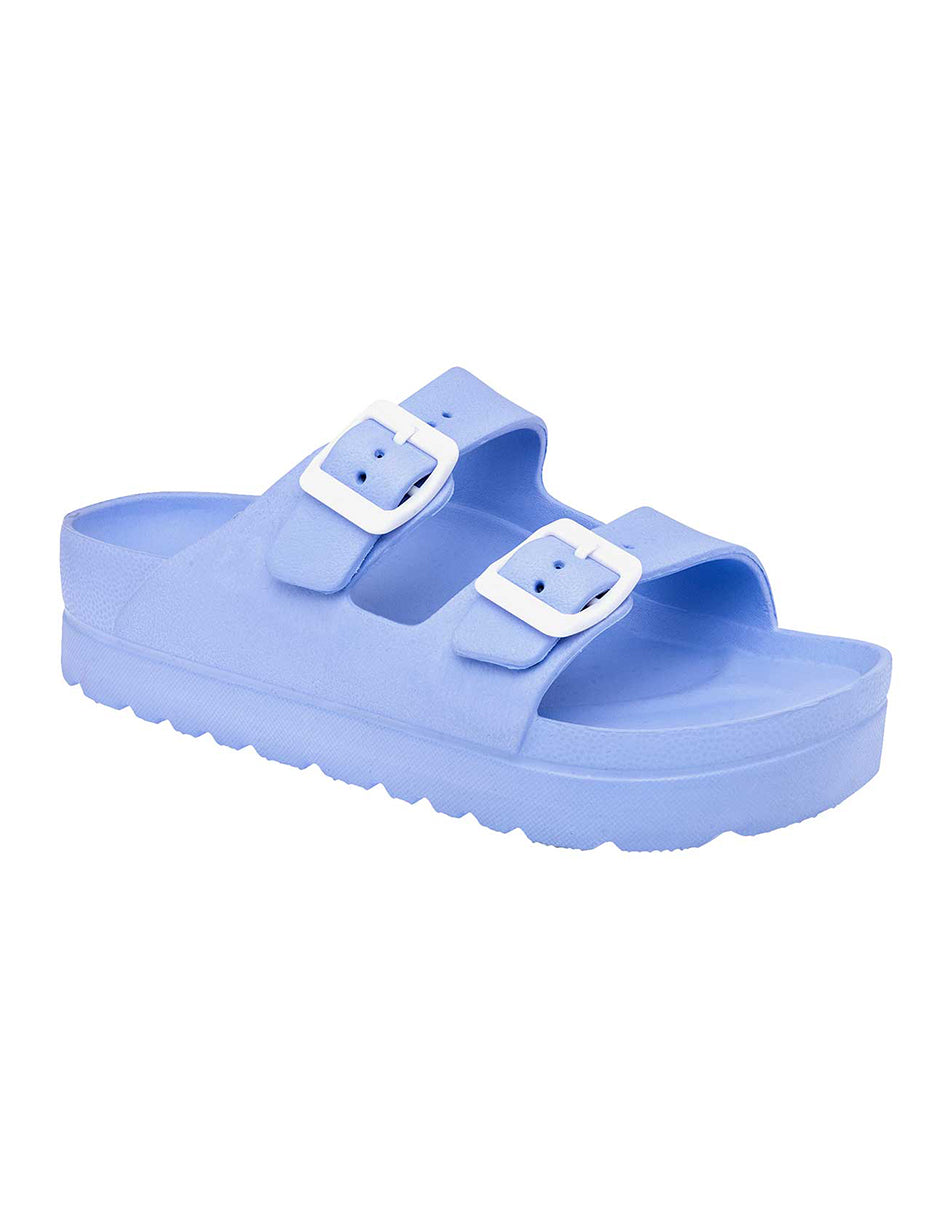 Sandalias de piso Exterior Sintético Color Lila Para Mujer De RBBASICS