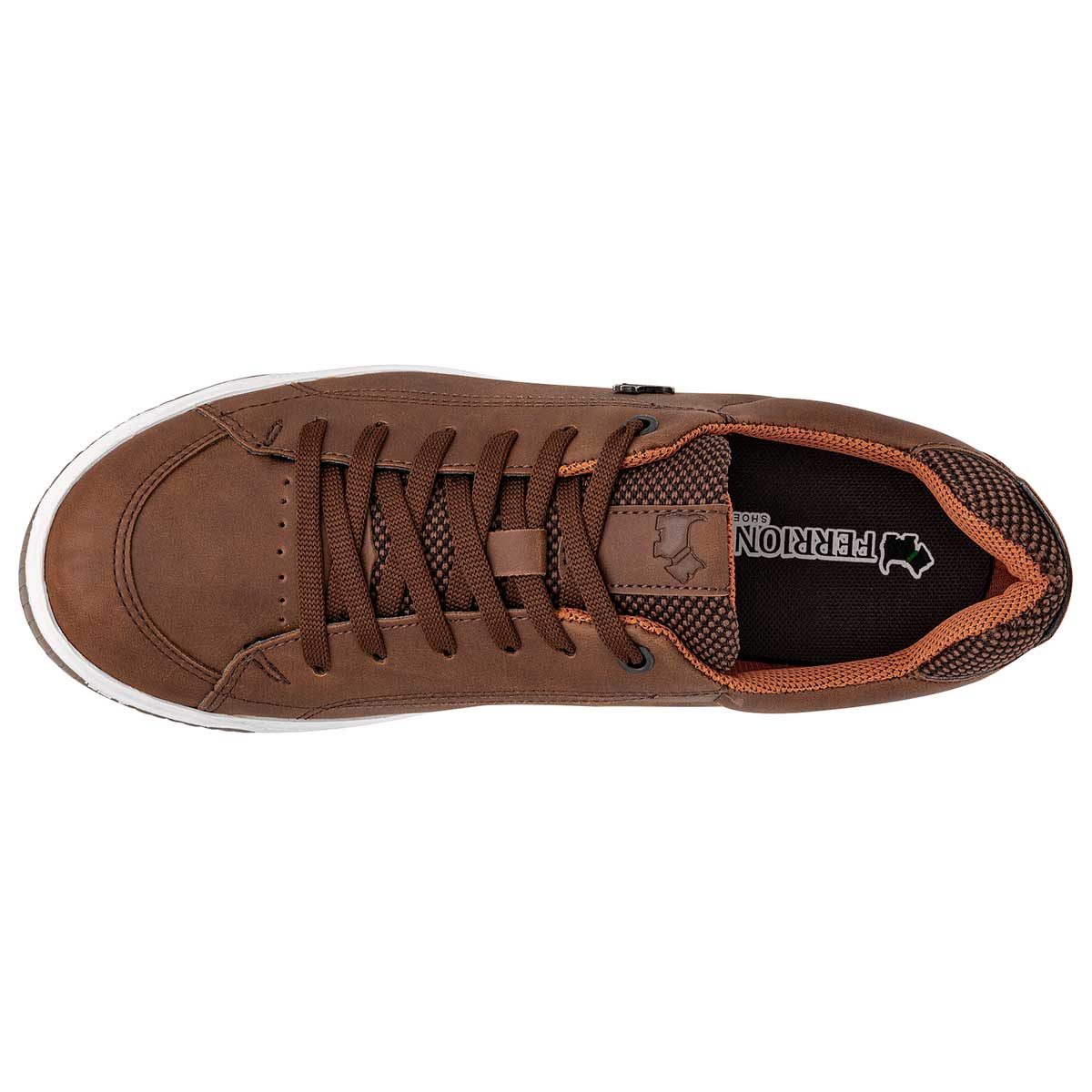 Tenis Tipo deportivo Exterior Sintético Color Camel Para Hombre De Ferrioni