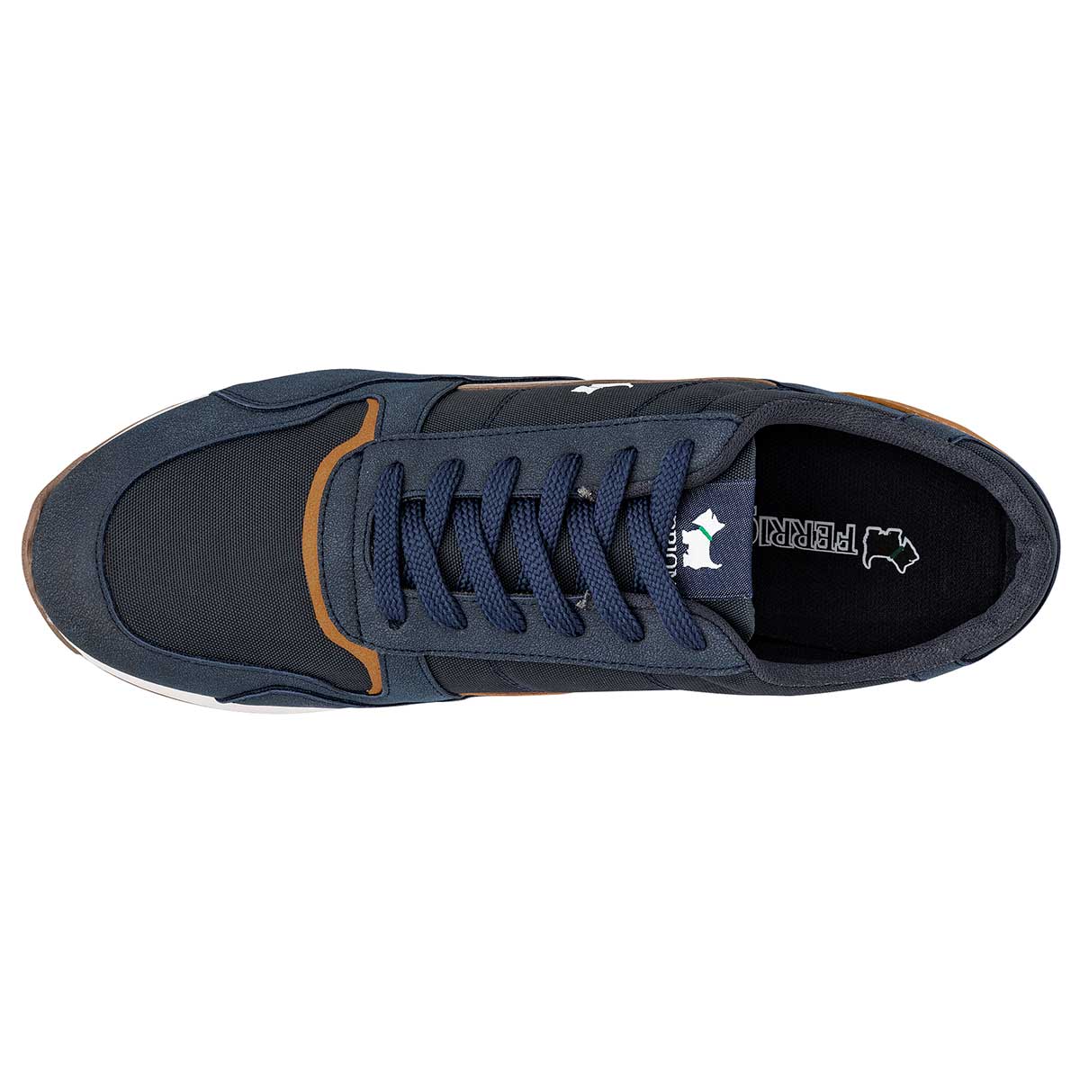 Tenis Tipo deportivo Exterior Textil Color Marino Para Hombre De Ferrioni