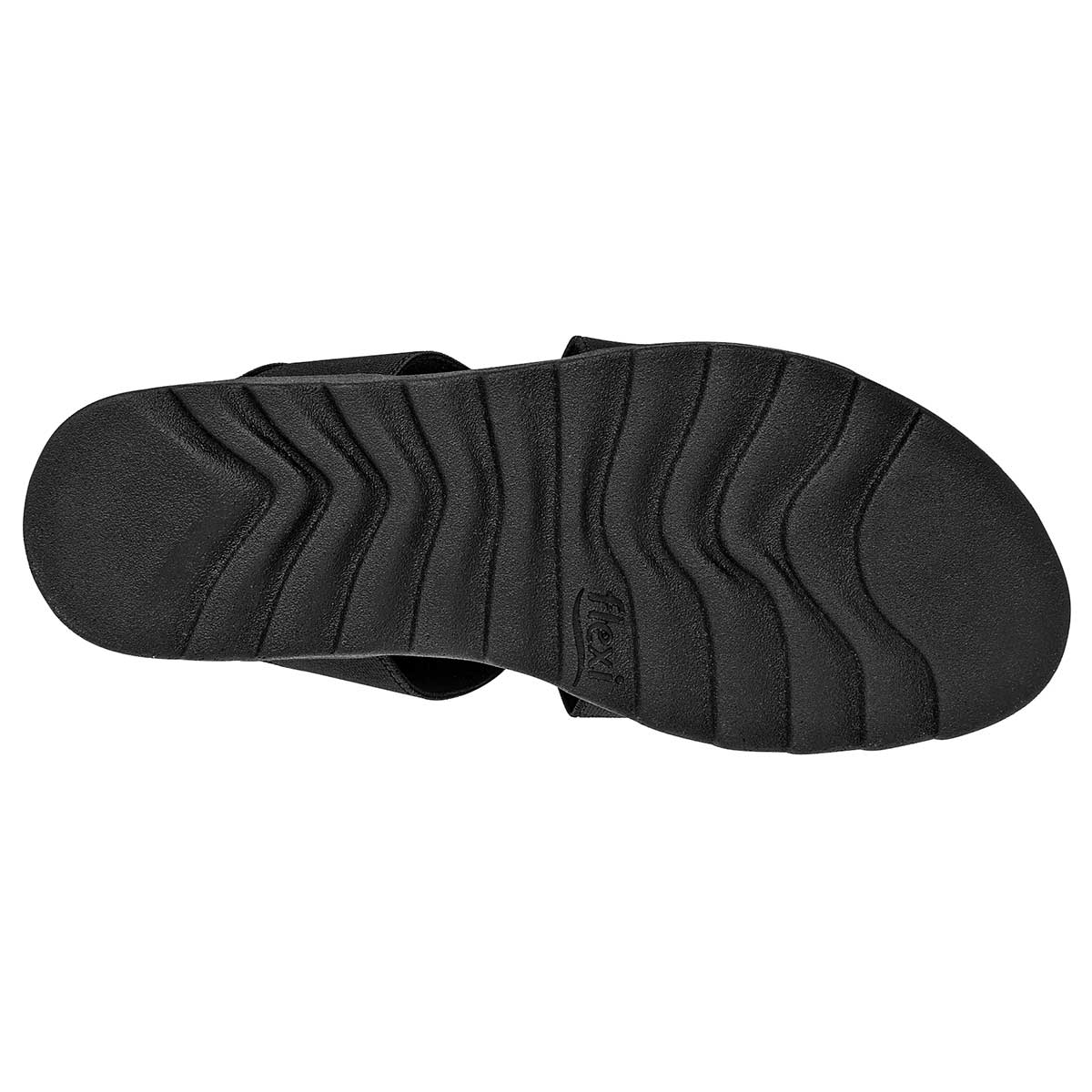 Sandalias de piso Exterior Textil Color Negro Para Mujer De FLEXI