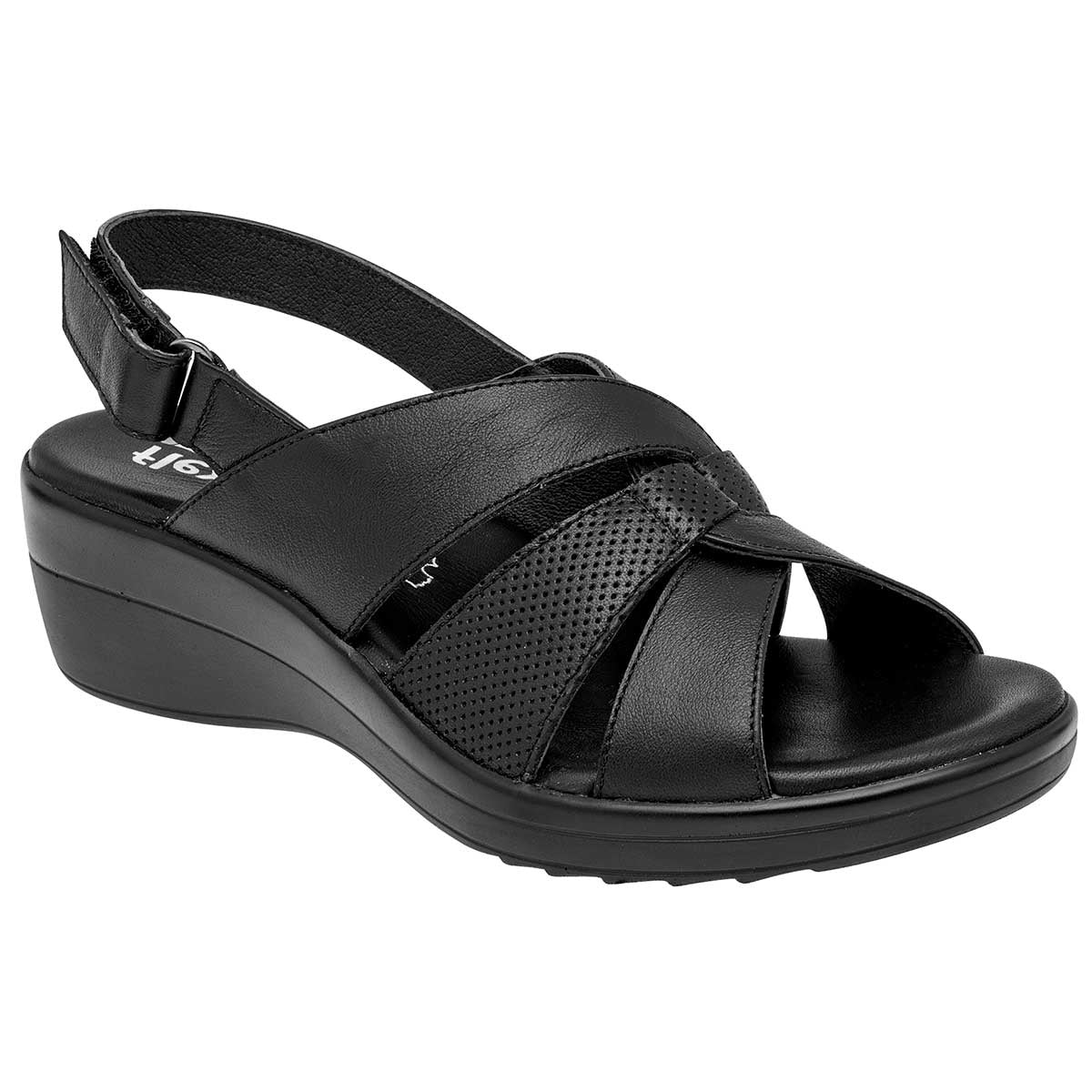 Sandalias con plataforma Exterior Piel Color Negro Para Mujer De FLEXI