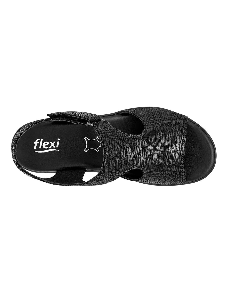 Sandalias con plataforma Exterior Piel Color Negro Para Mujer De FLEXI