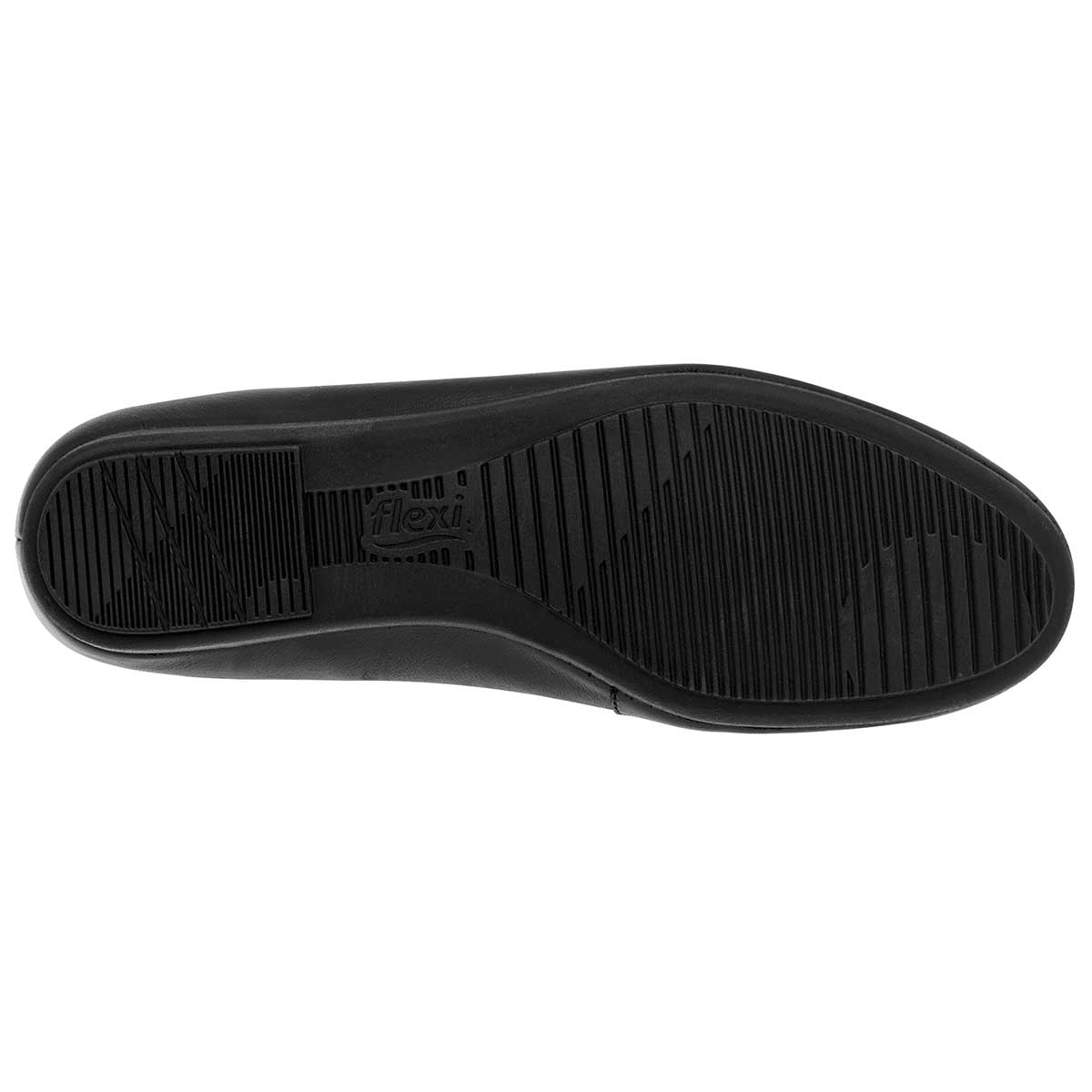 Flats clásicas Exterior Piel Color Negro Para Mujer De Flexi