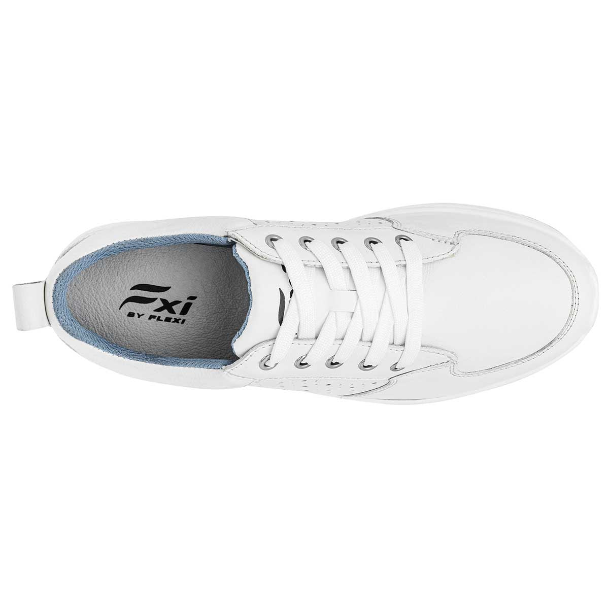 Tipo deportivo Exterior Piel Color Blanco Para Mujer  De Flexi