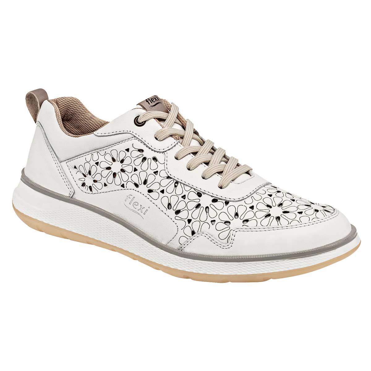 Tipo deportivo Exterior Piel Color Blanco Para Mujer  De Flexi