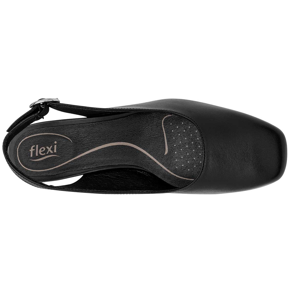 Zapatillas Exterior Piel Color Negro Para Mujer  De Flexi