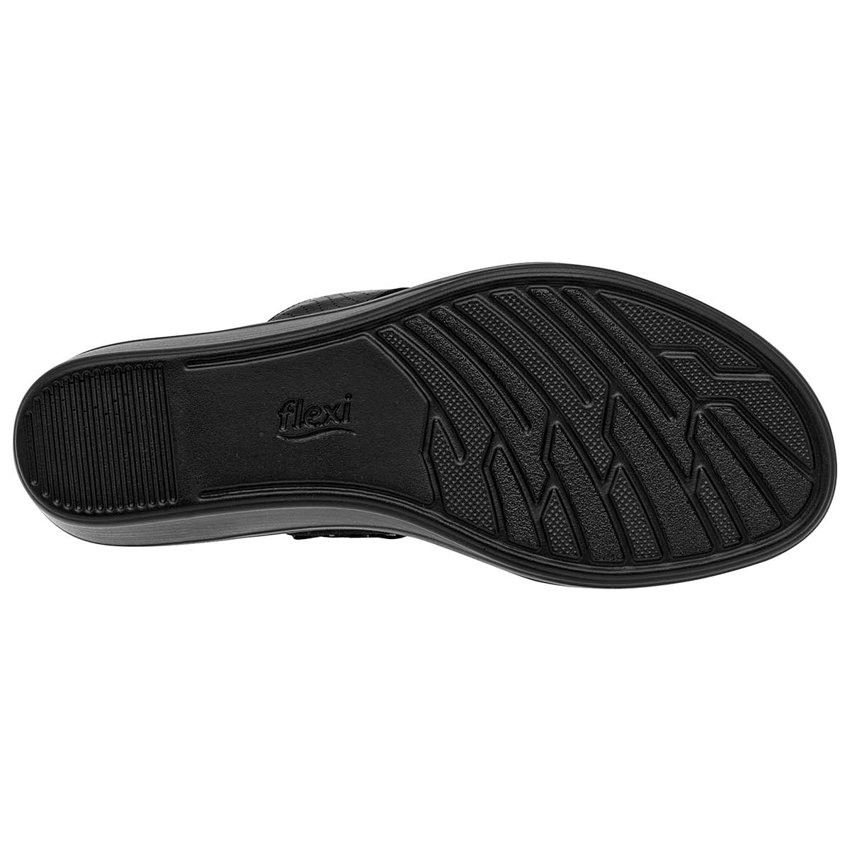 Sandalias con plataforma Exterior Piel Color Negro Para Mujer De FLEXI