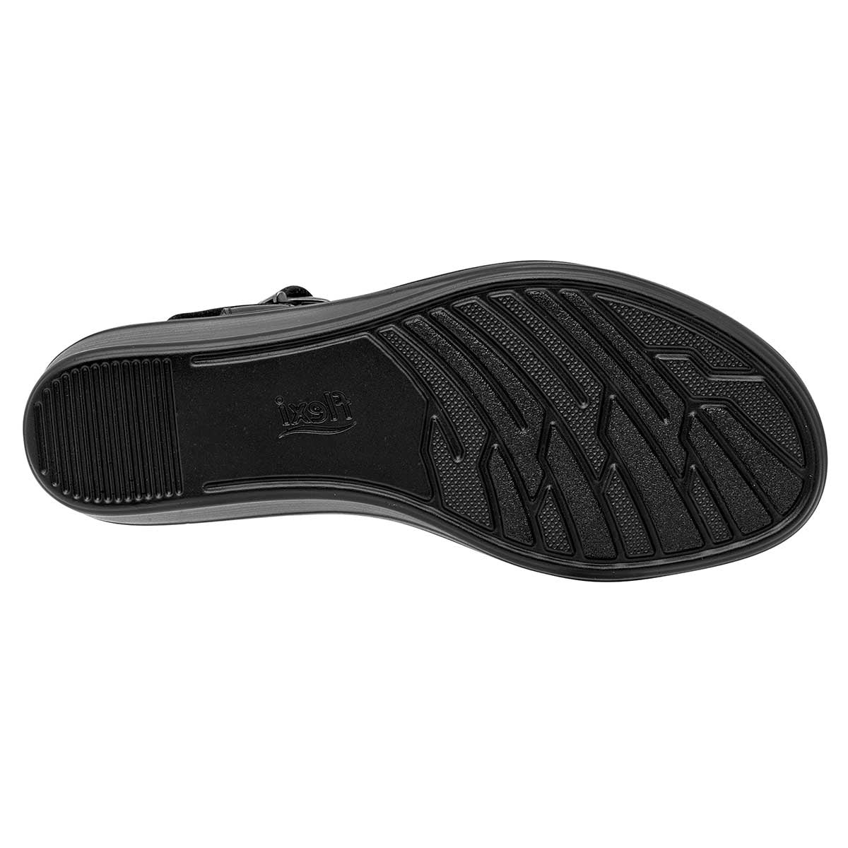 Sandalias con plataforma Exterior Piel Color Negro Para Mujer De FLEXI