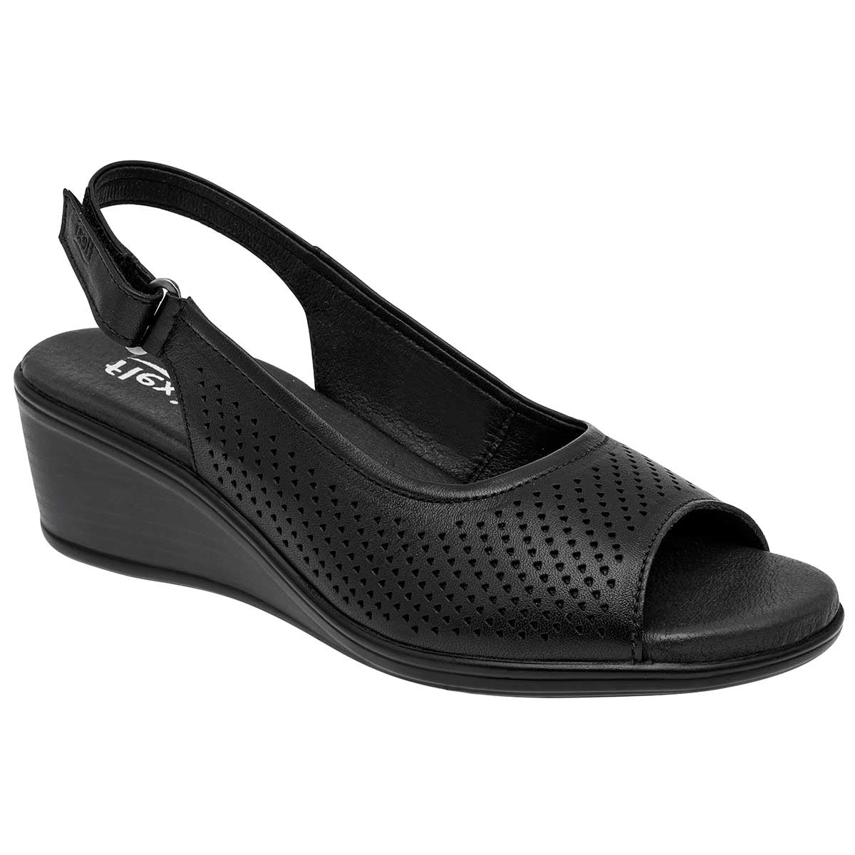 Sandalias con plataforma Exterior Piel Color Negro Para Mujer De FLEXI