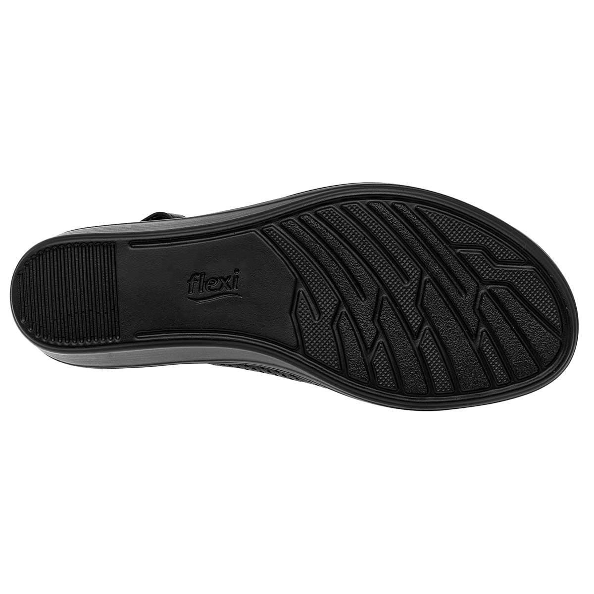 Sandalias con plataforma Exterior Piel Color Negro Para Mujer De FLEXI