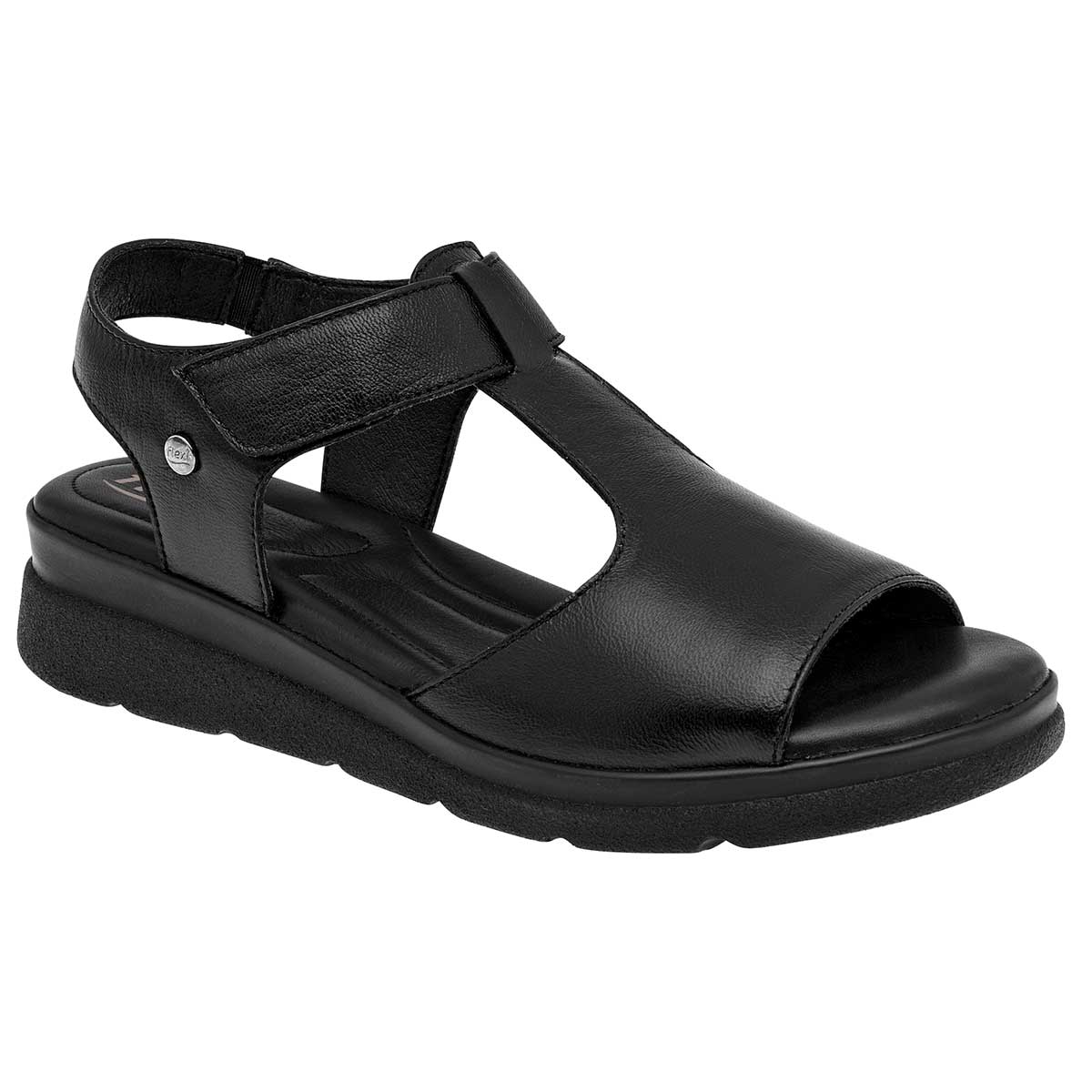 Sandalias con plataforma Exterior Piel Color Negro Para Mujer De FLEXI