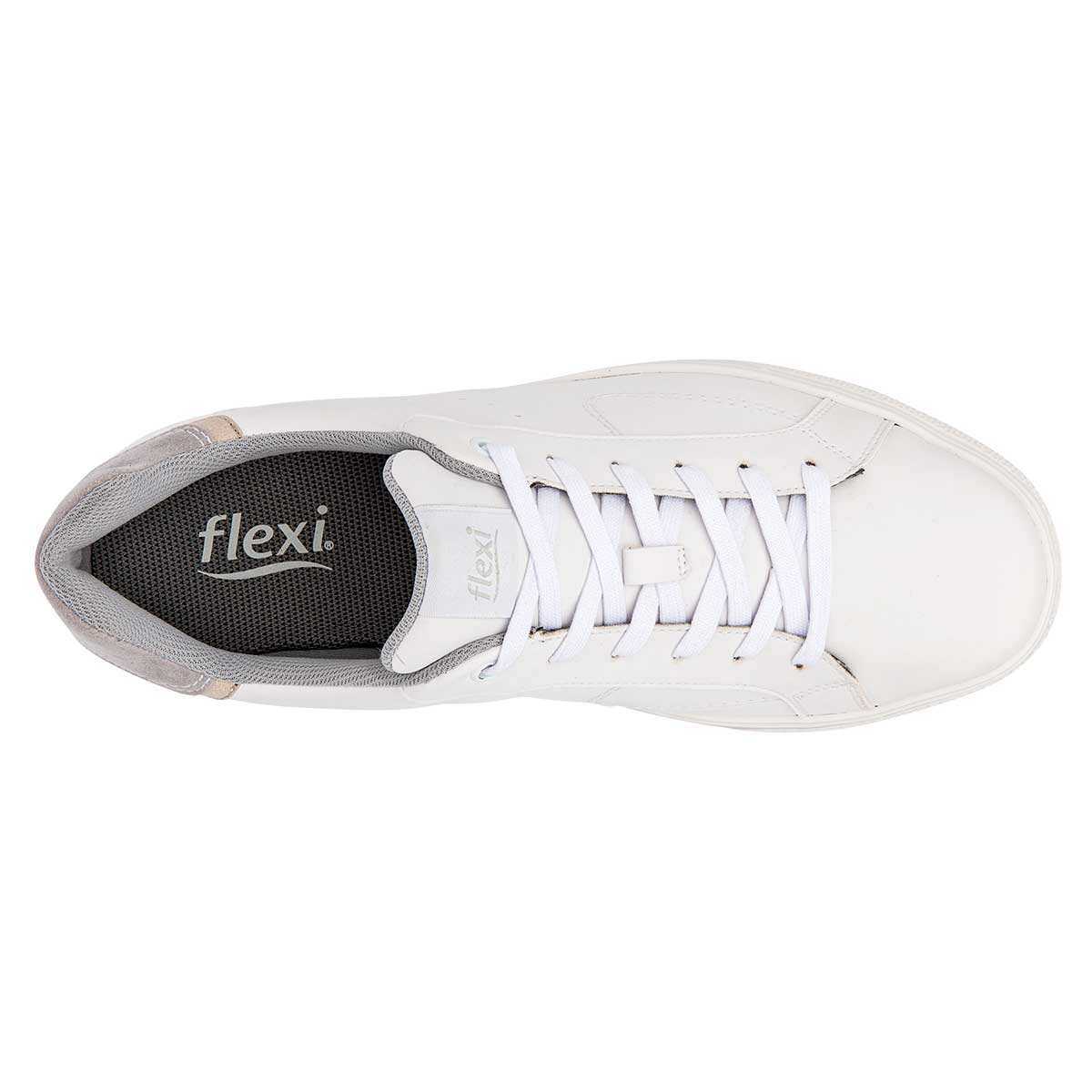 Tenis Tipo deportivo Exterior Sintético Color Blanco Para Hombre De Flexi