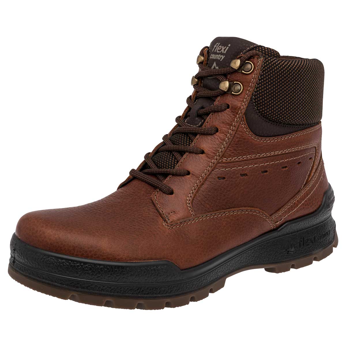 Botas casuales Exterior Piel Color Café Para Hombre De Flexi