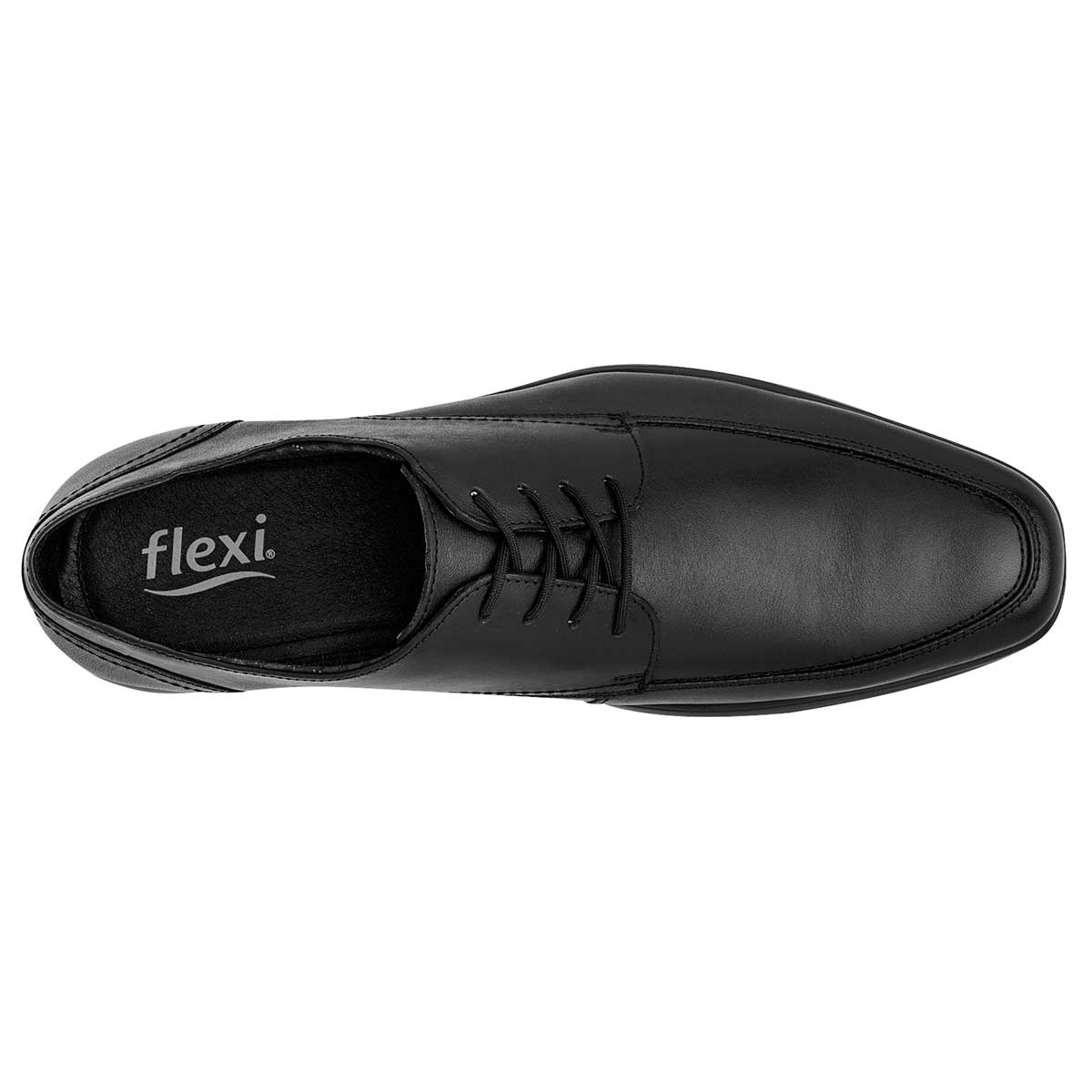 Zapato Oxfords Exterior Piel Color Negro Para Hombre De Flexi