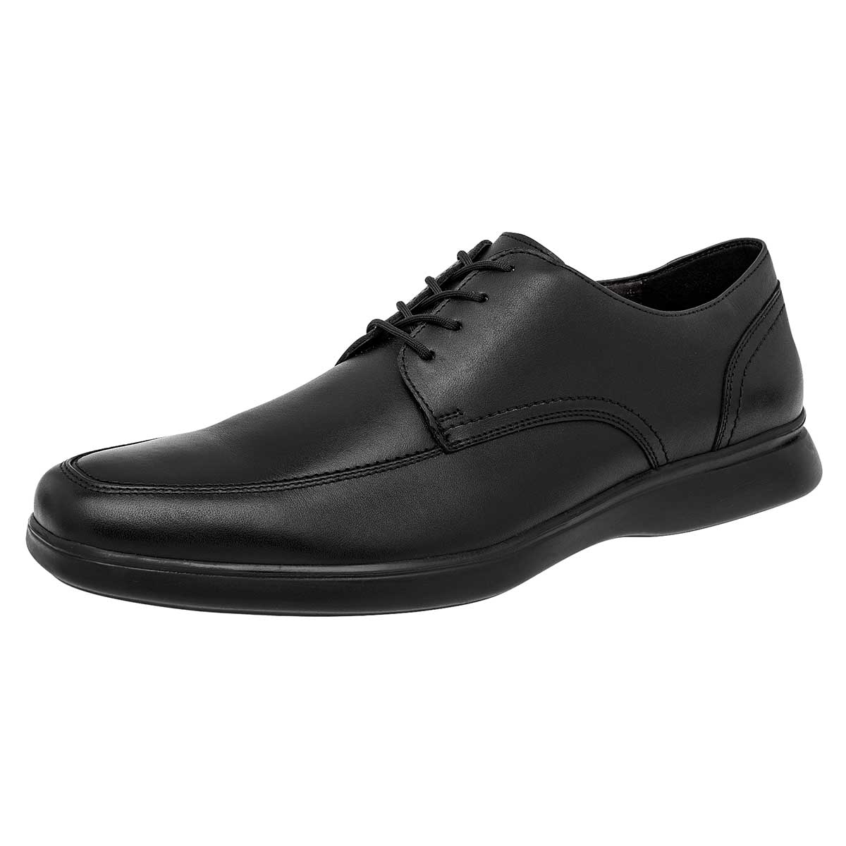 Zapato Oxfords Exterior Piel Color Negro Para Hombre De Flexi