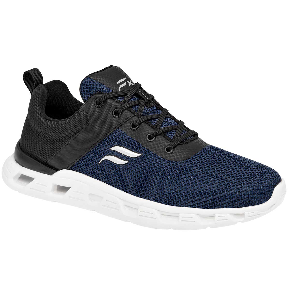 Tenis Tipo deportivo Exterior Textil Color Marino Con Negro Para Hombre De Flexi