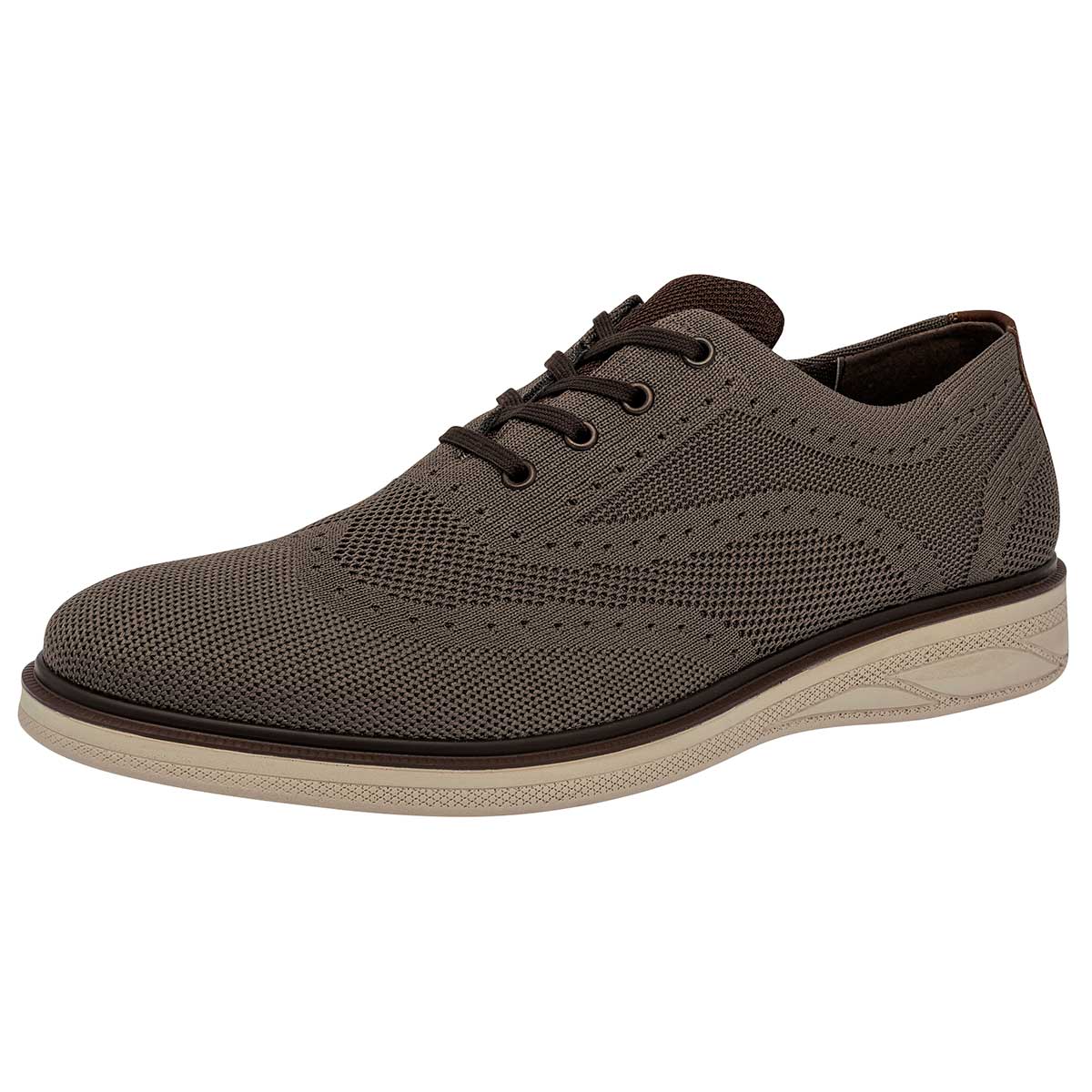 Zapato Oxfords Exterior Textil Color Gris Para Hombre De Flexi