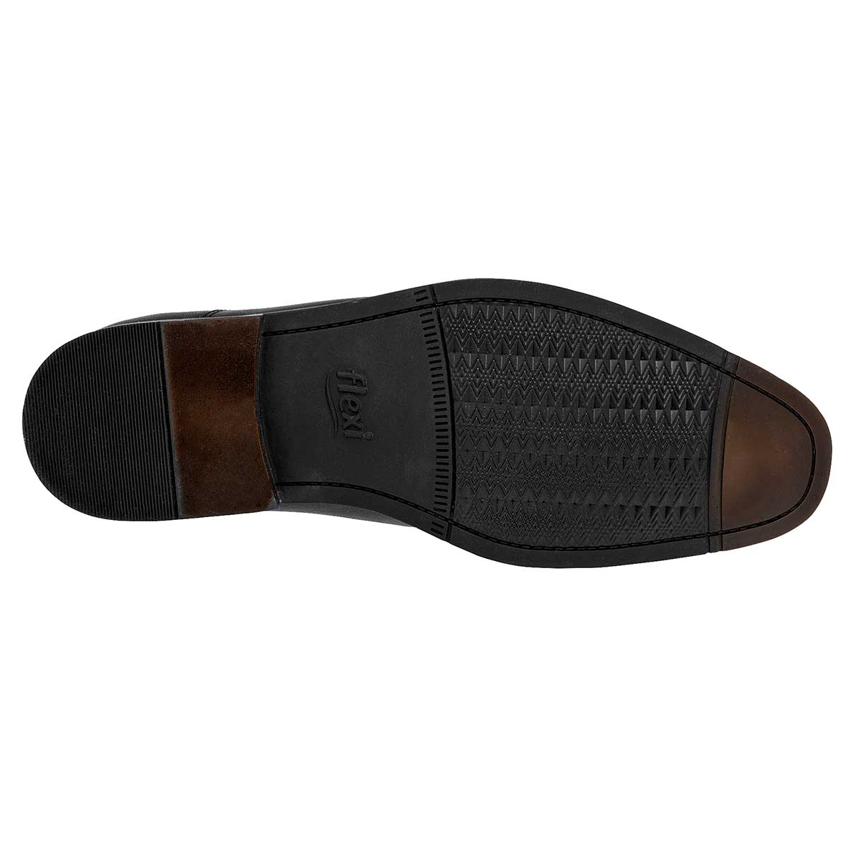 Zapatos de vestir Exterior Piel Color Negro Para Hombre De Flexi