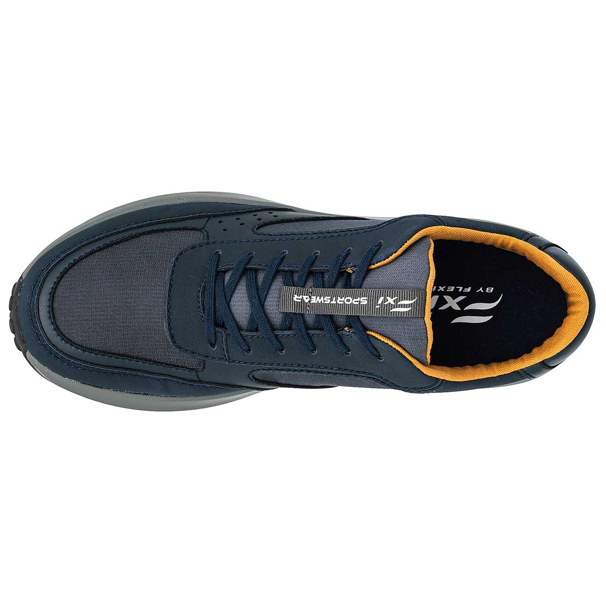 Tenis Tipo deportivo Exterior Sintético Color Marino Con Gris Para Hombre De Flexi