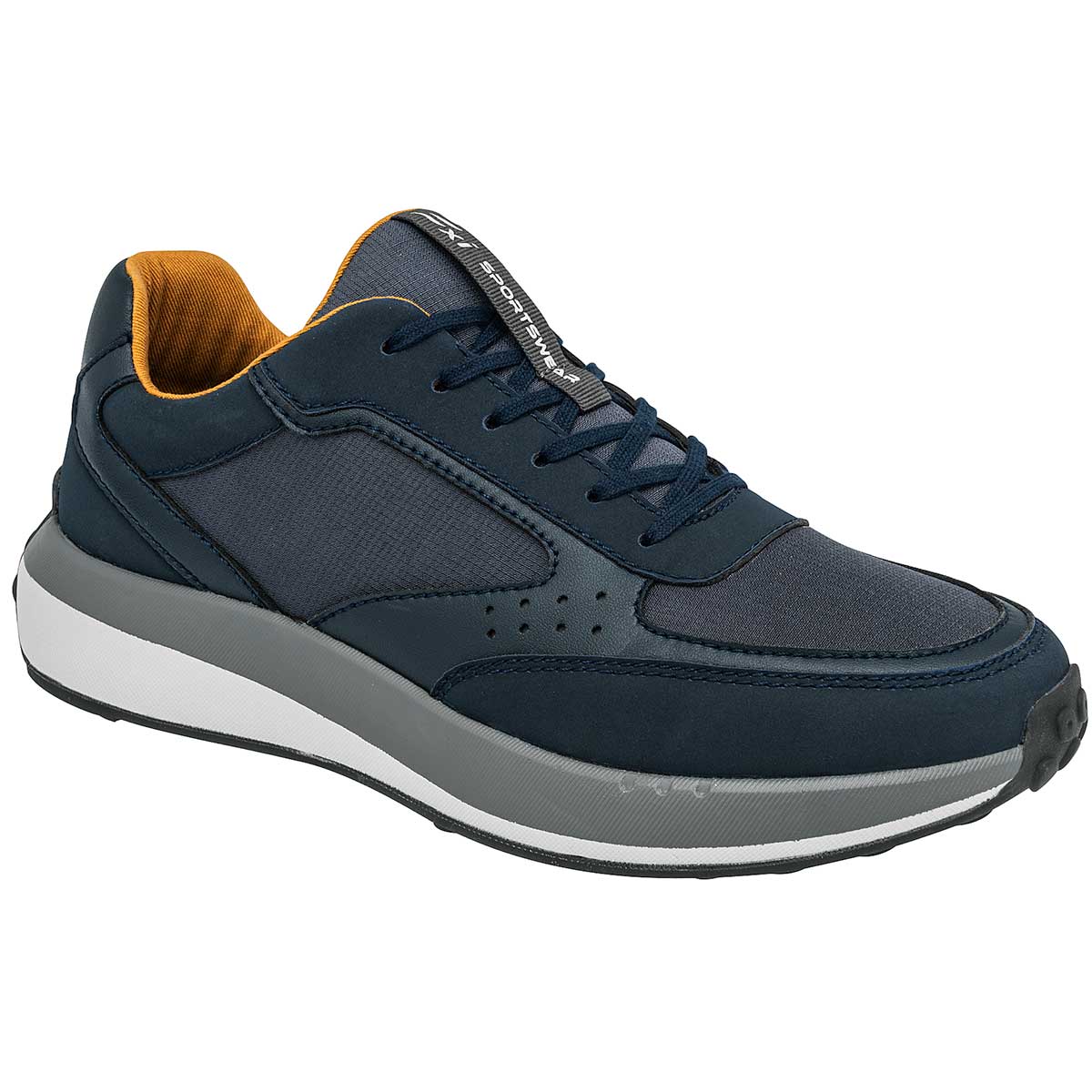 Tenis Tipo deportivo Exterior Sintético Color Marino Con Gris Para Hombre De Flexi