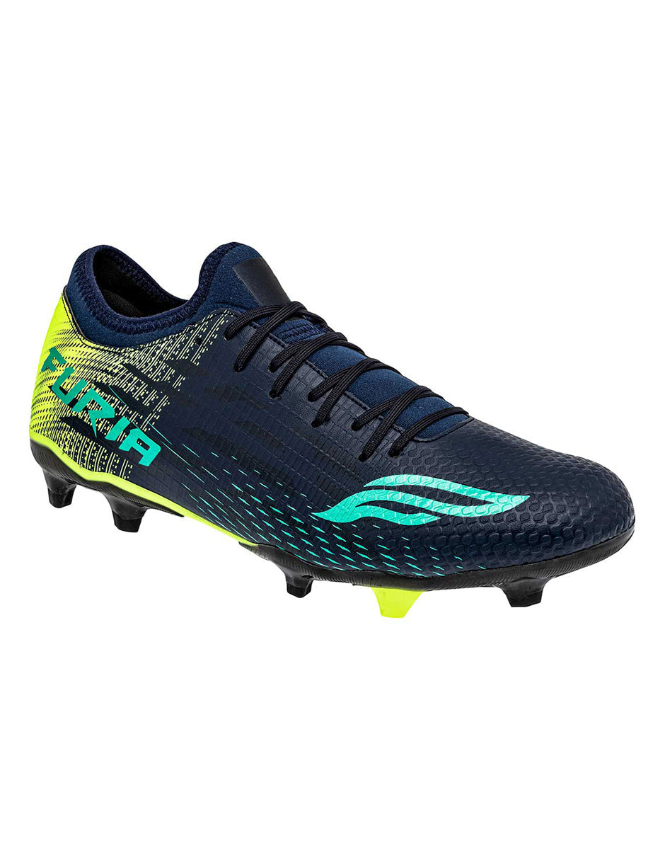 Tenis para Fútbol Exterior Sintético Color Marino Para Hombre De RBBASICS