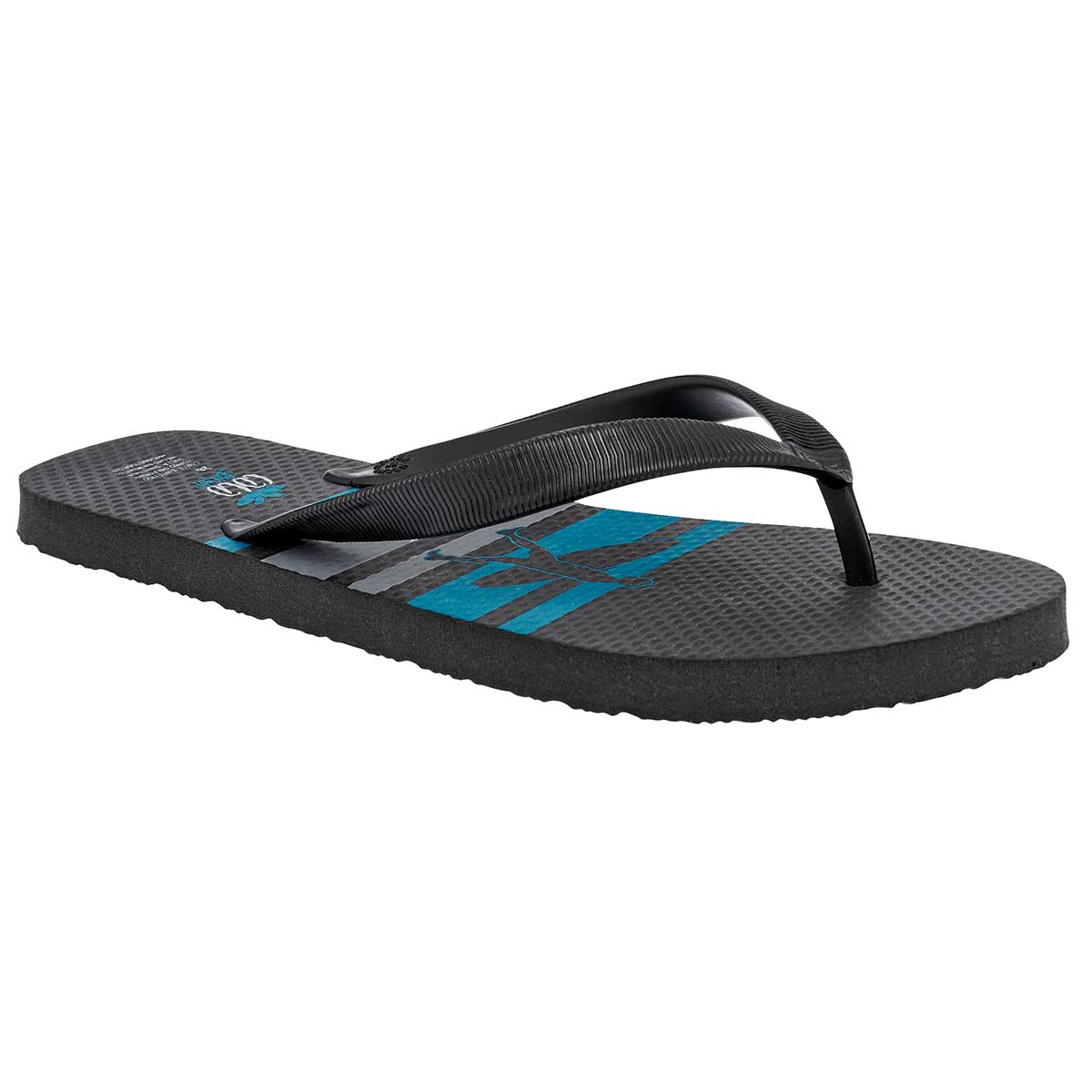 Sandalias de piso Exterior Sintético Color Negro Para Hombre De Huarachetas