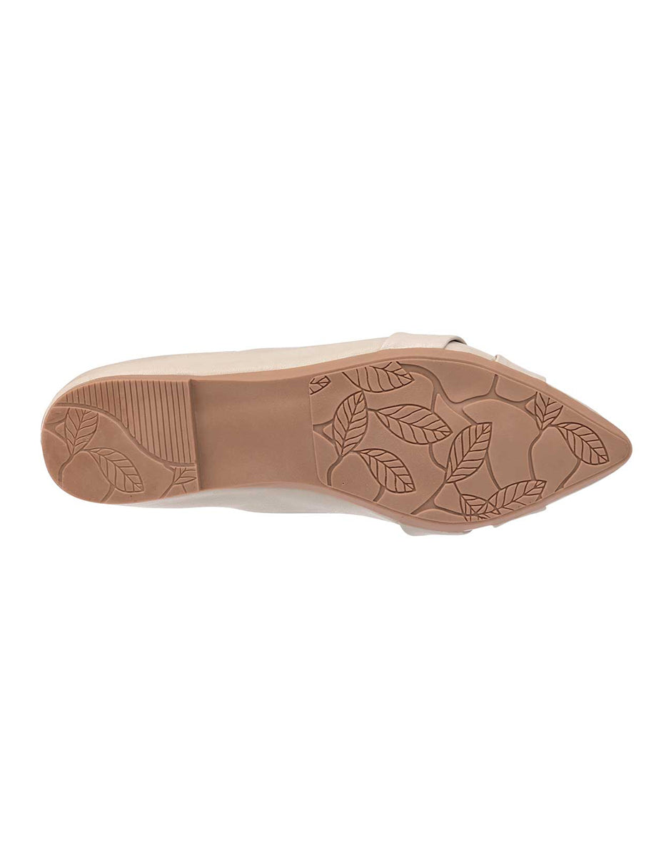 Flats clásicas Exterior Sintético Color Beige  Para Mujer De RBCOLLECTION