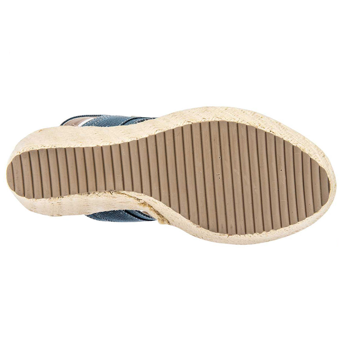 Sandalias con plataforma Exterior Textil Color Mezclilla Para Mujer De MORAMORA