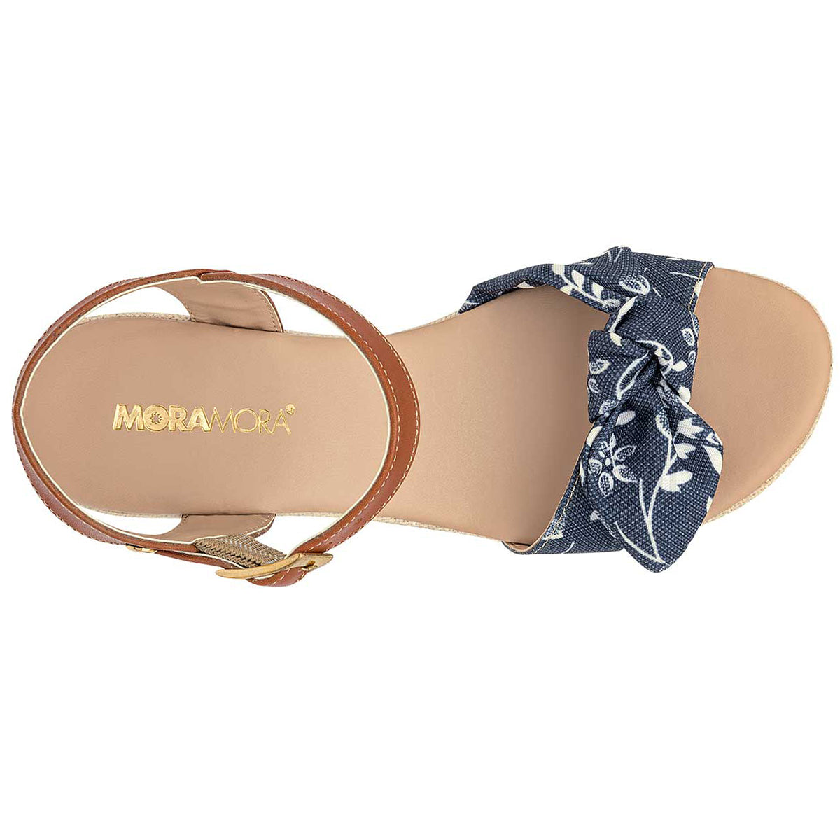 Sandalias con plataforma Exterior Sintético Color Marino Para Mujer De MORAMORA