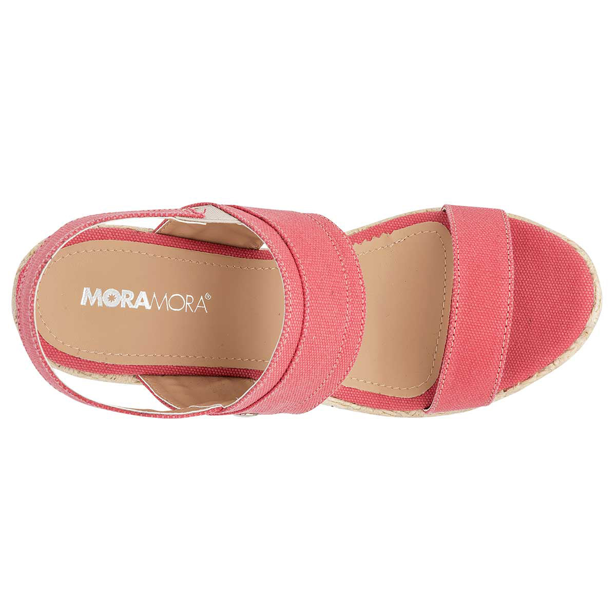 Sandalias con plataforma Exterior Textil Color Rosa Para Mujer De MORAMORA