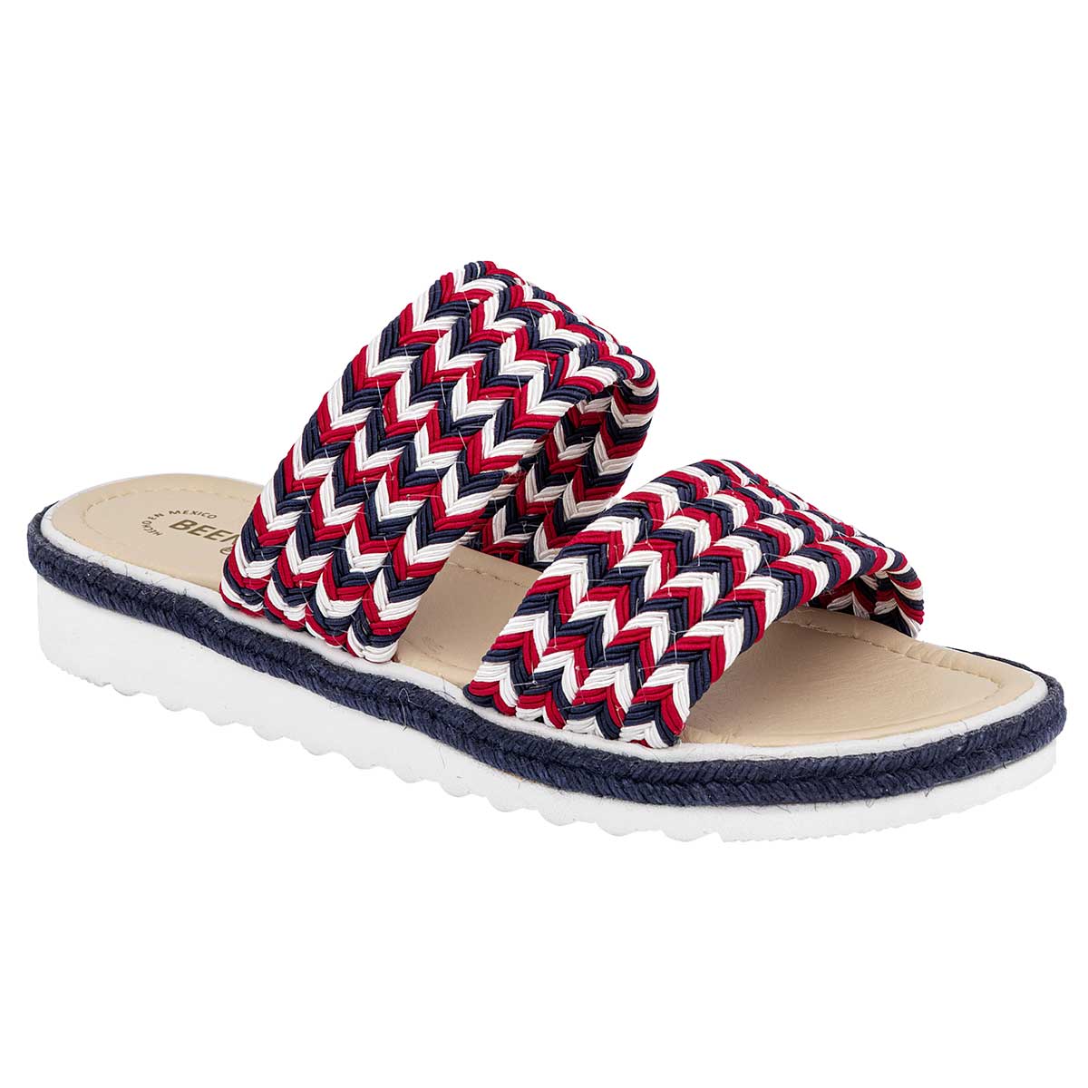 Sandalias de piso Exterior Textil Color Marino Para Mujer De BEEN CLASS